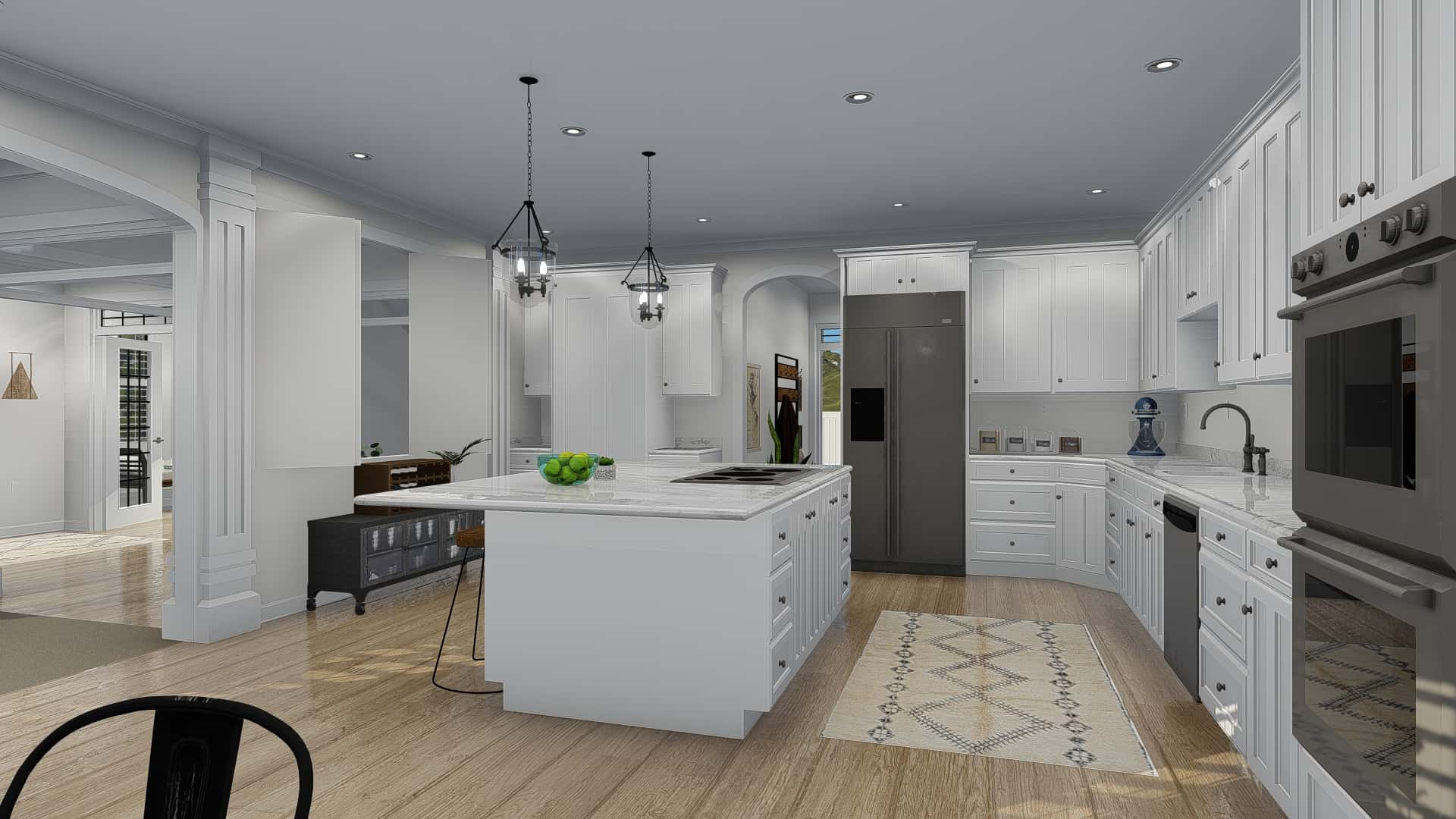 Kitchen of this 4-Bedroom, 3821 Sq Ft Plan - 187-1142