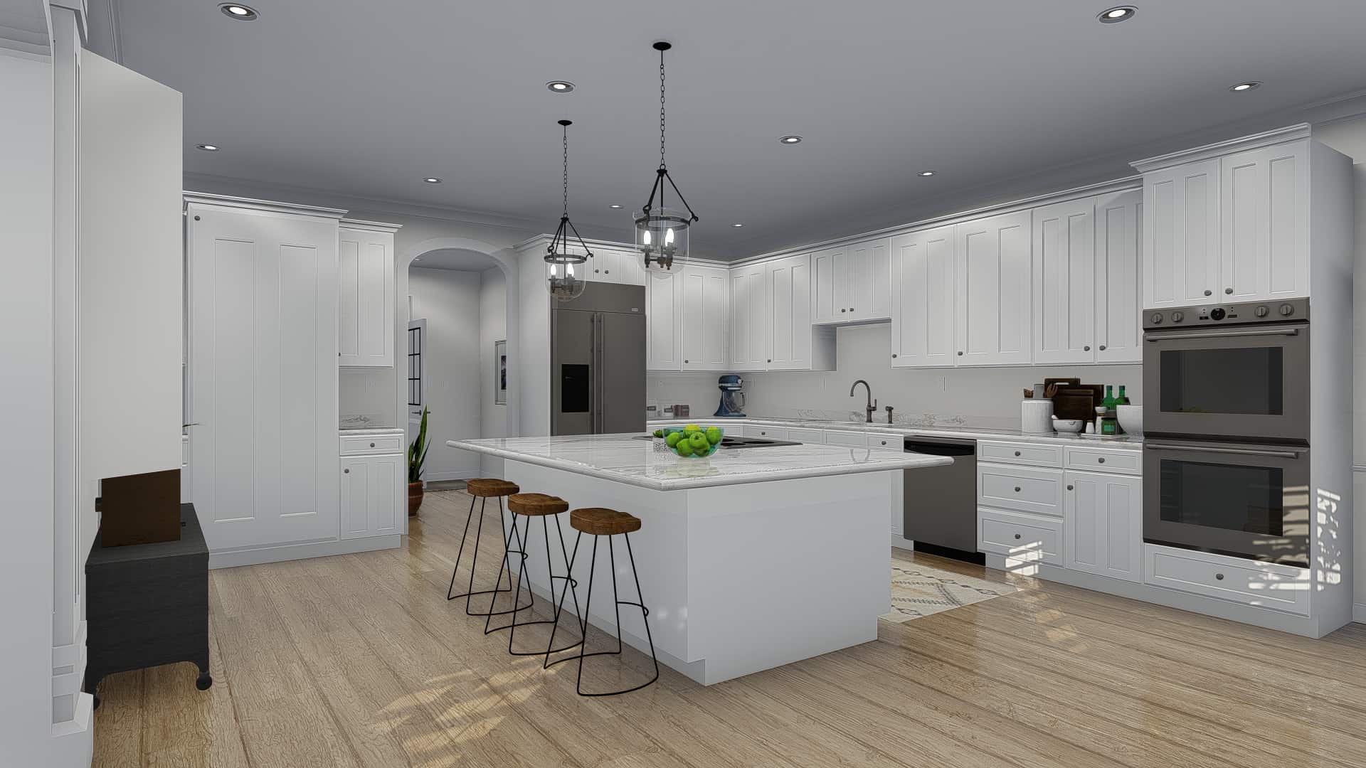 Kitchen of this 4-Bedroom, 3821 Sq Ft Plan - 187-1142