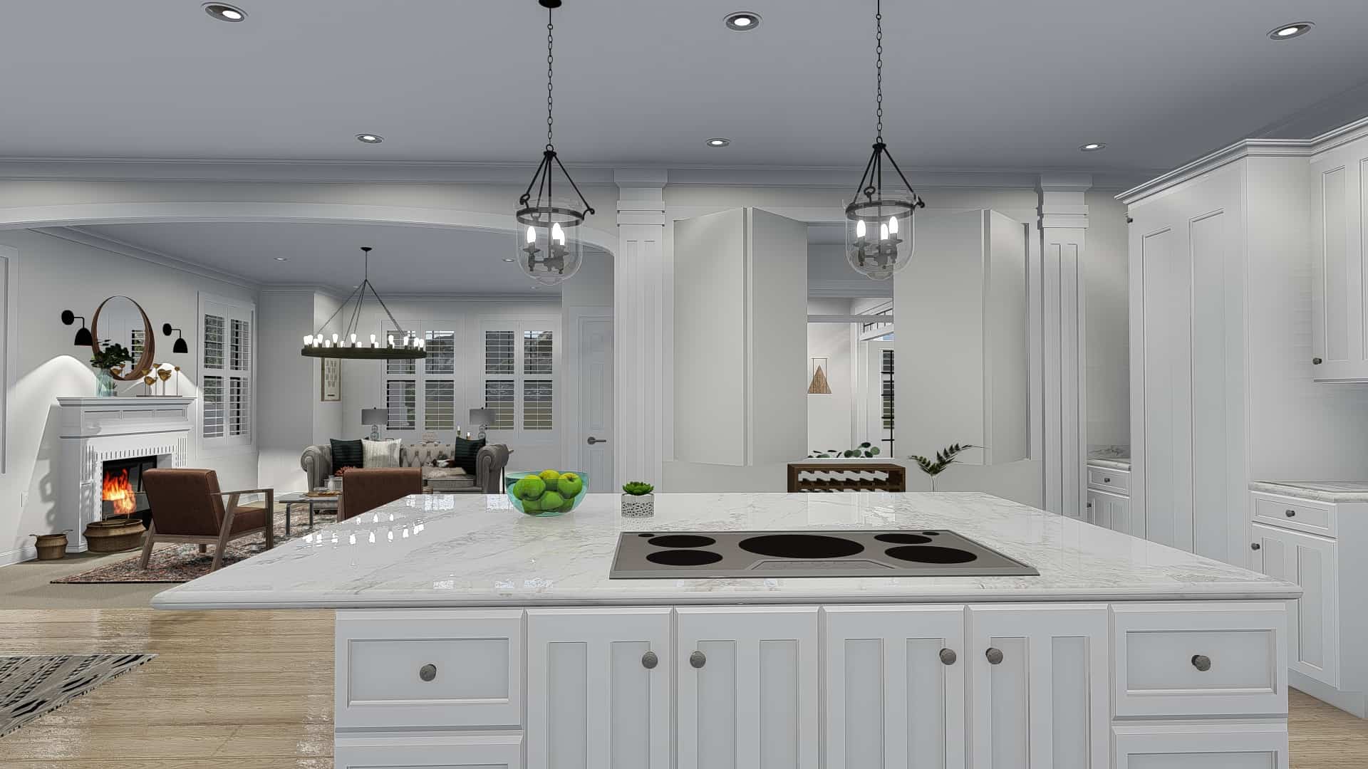 Kitchen of this 4-Bedroom, 3821 Sq Ft Plan - 187-1142