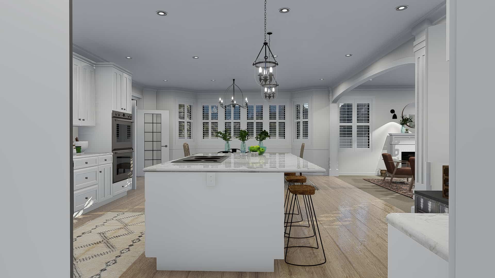 Kitchen of this 4-Bedroom, 3821 Sq Ft Plan - 187-1142