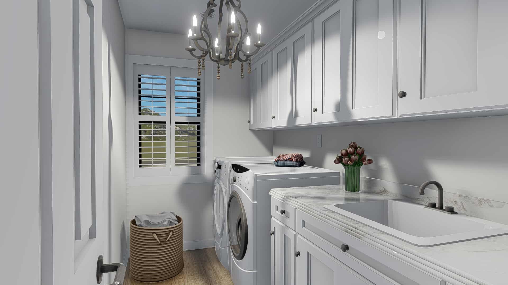 Laundry Room of this 4-Bedroom, 3821 Sq Ft Plan - 187-1142