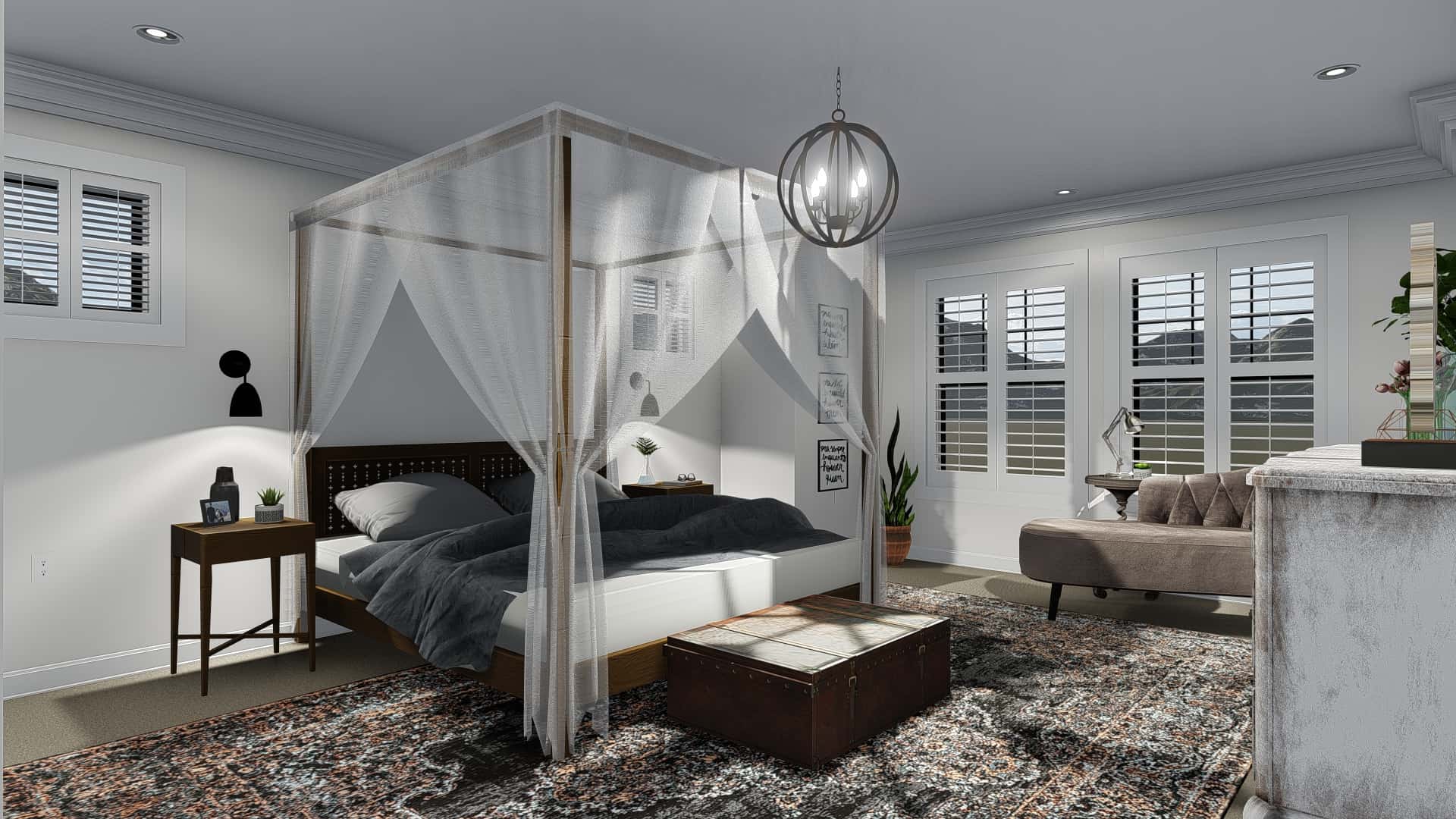 Master Bedroom of this 4-Bedroom, 3821 Sq Ft Plan - 187-1142