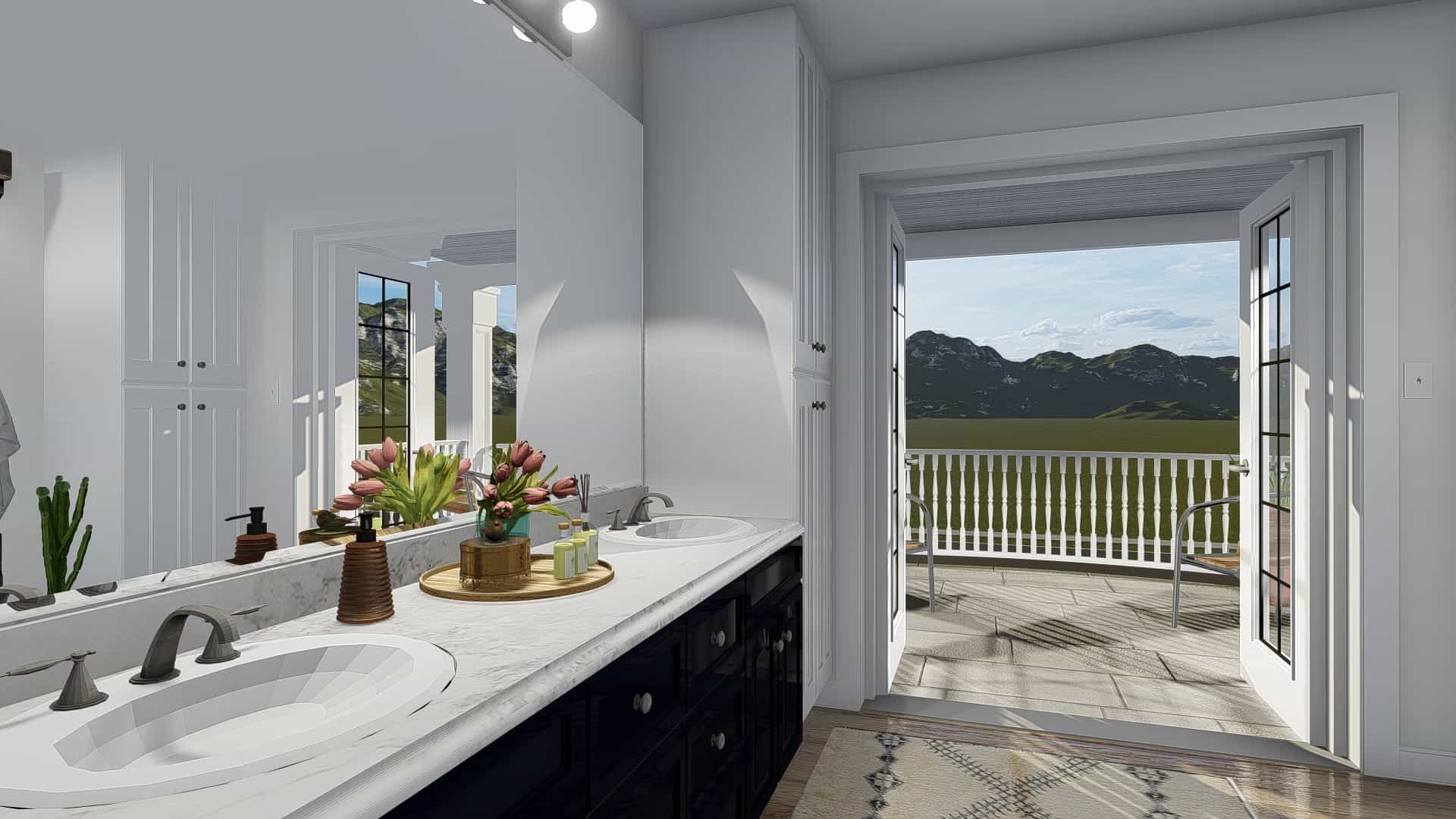 Master Bathroom of this 4-Bedroom, 3821 Sq Ft Plan - 187-1142