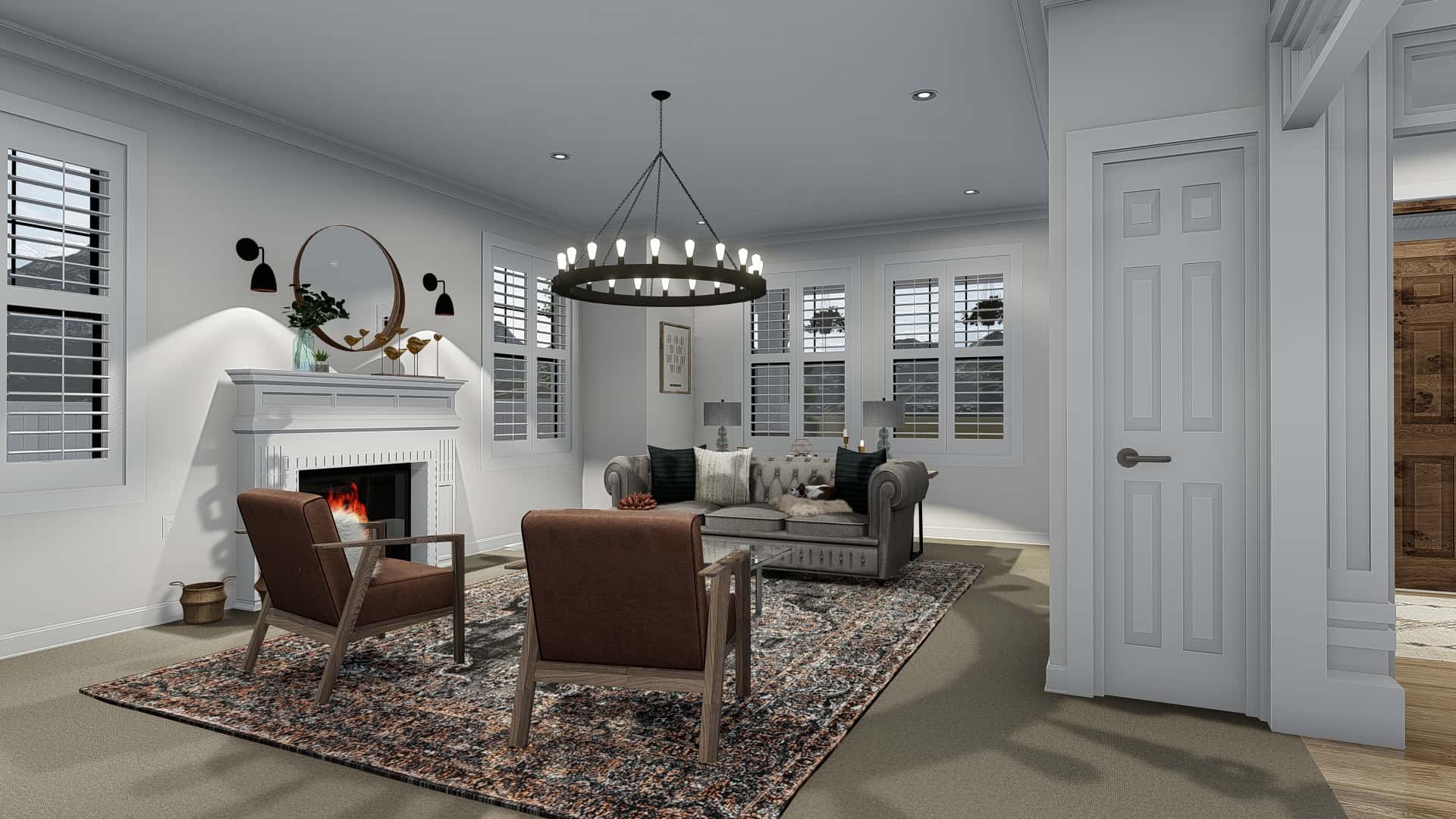 Family Room of this 4-Bedroom, 3821 Sq Ft Plan - 187-1142