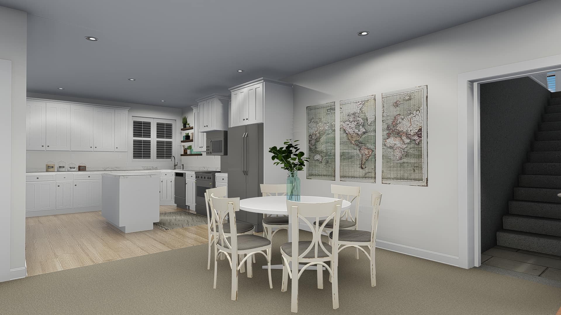 Kitchen: Breakfast Nook of this 4-Bedroom, 3821 Sq Ft Plan - 187-1142