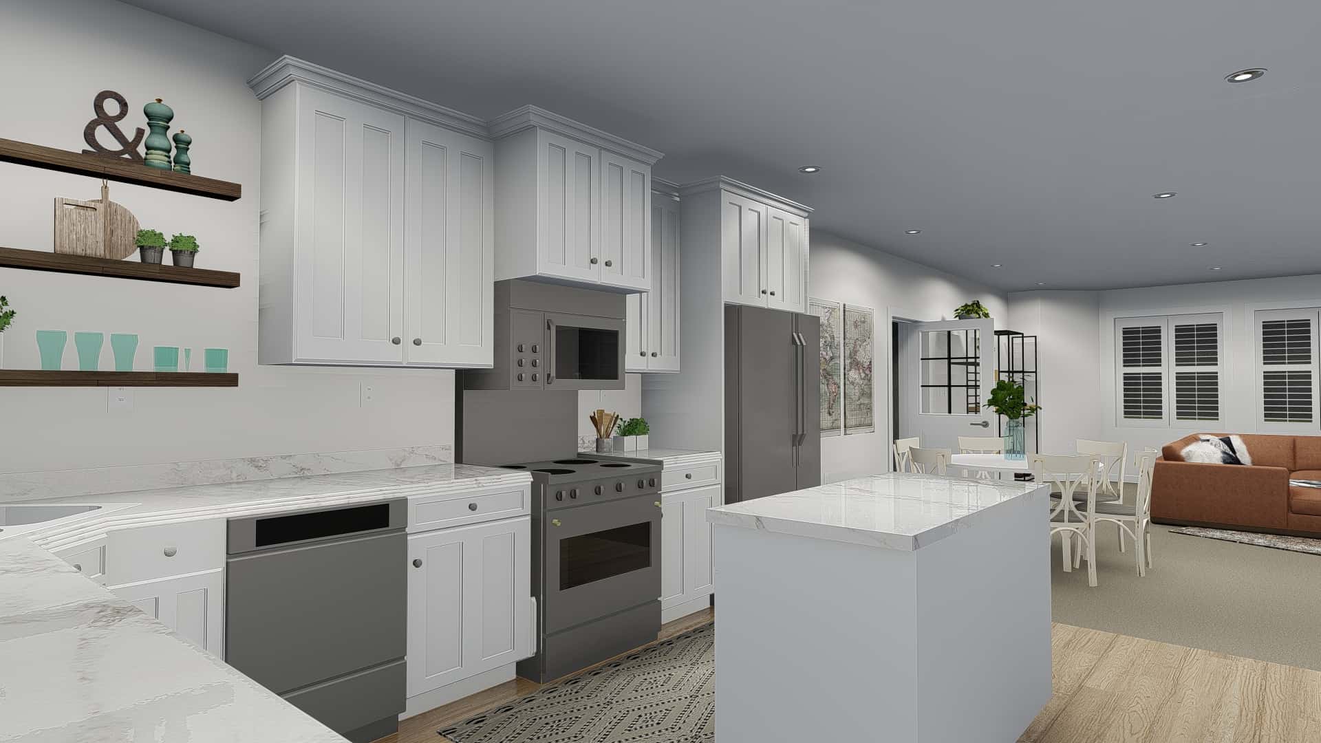Kitchen of this 4-Bedroom, 3821 Sq Ft Plan - 187-1142