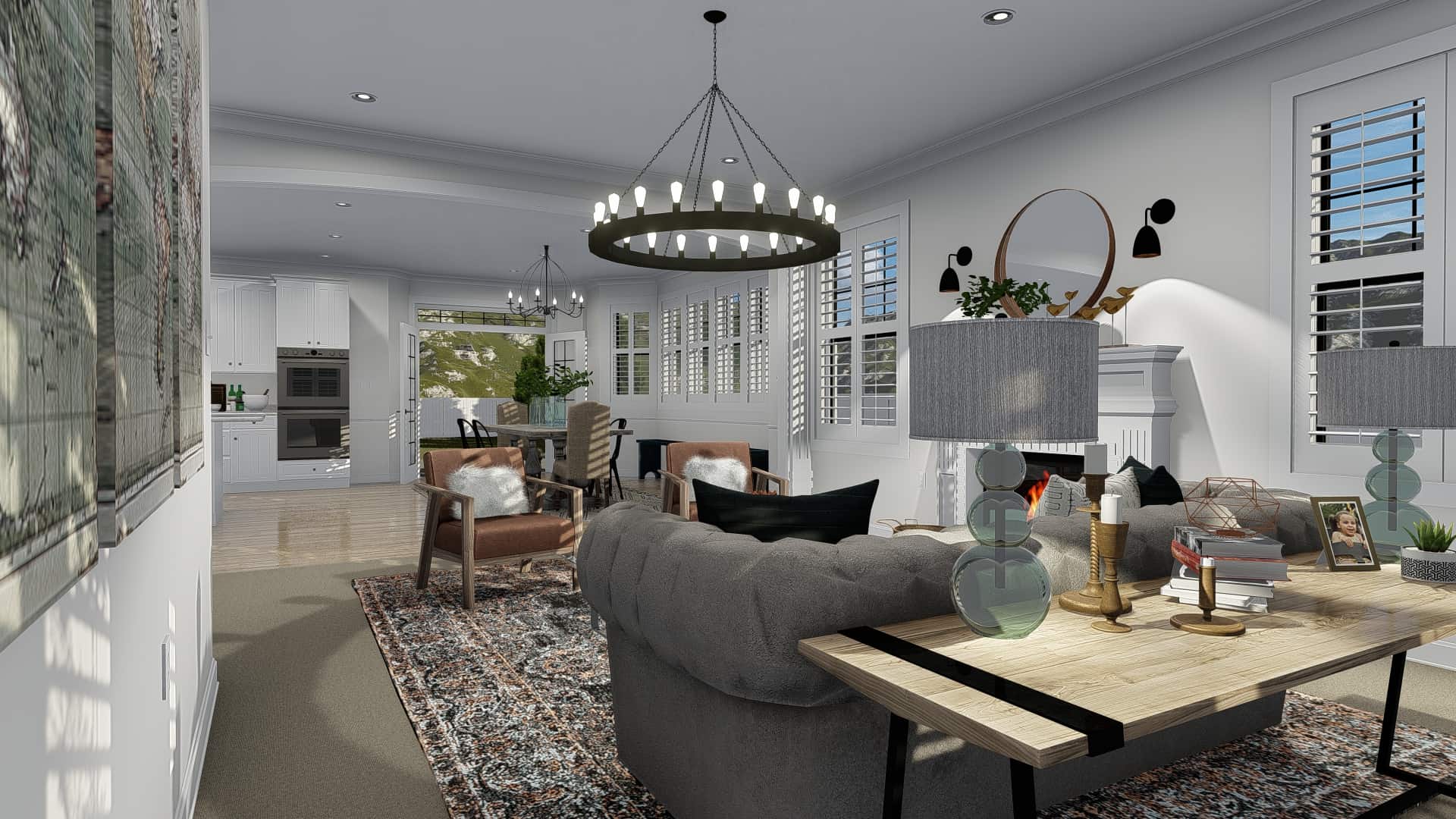 Family Room of this 4-Bedroom, 3821 Sq Ft Plan - 187-1142