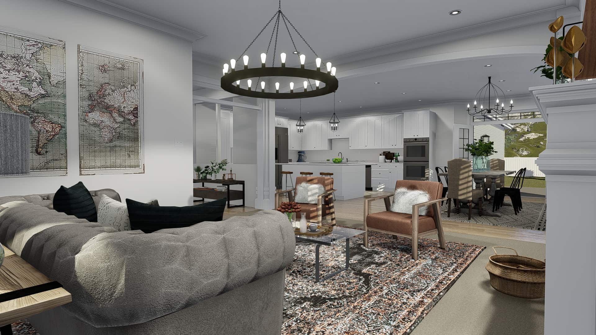 Family Room of this 4-Bedroom, 3821 Sq Ft Plan - 187-1142