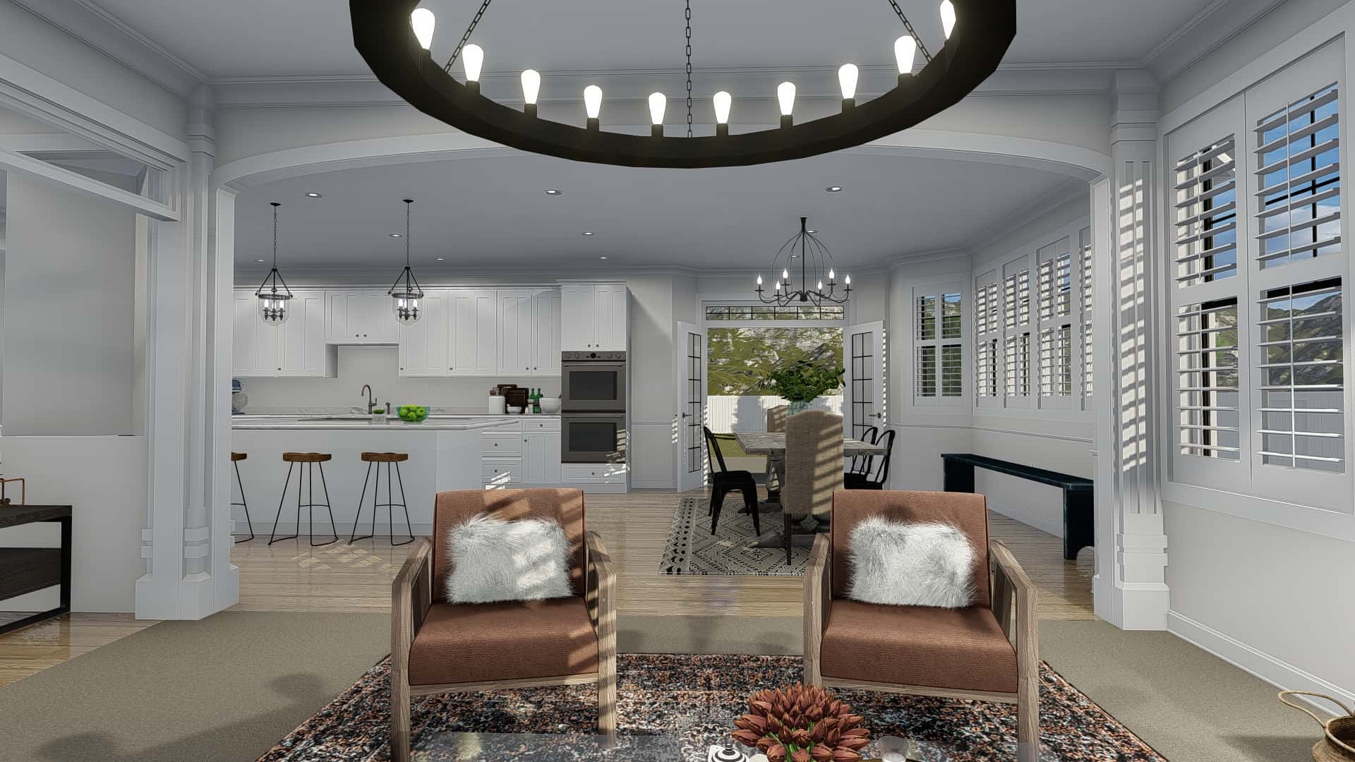 Family Room of this 4-Bedroom, 3821 Sq Ft Plan - 187-1142