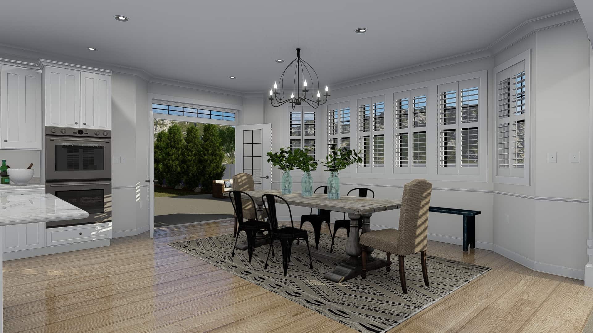 Dining Room of this 4-Bedroom, 3821 Sq Ft Plan - 187-1142