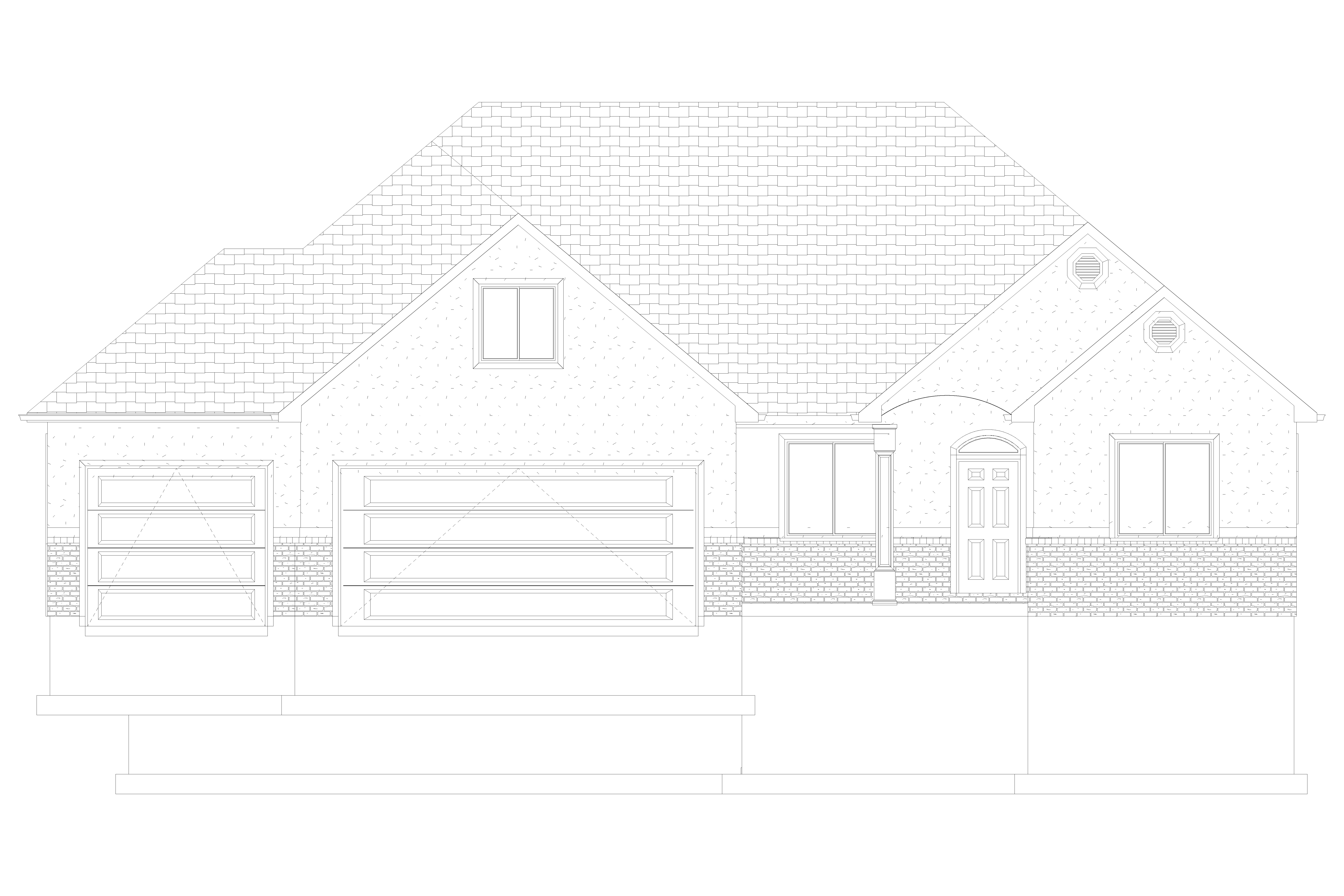 Home Plan Front Elevation of this 6-Bedroom,2481 Sq Ft Plan -187-1143