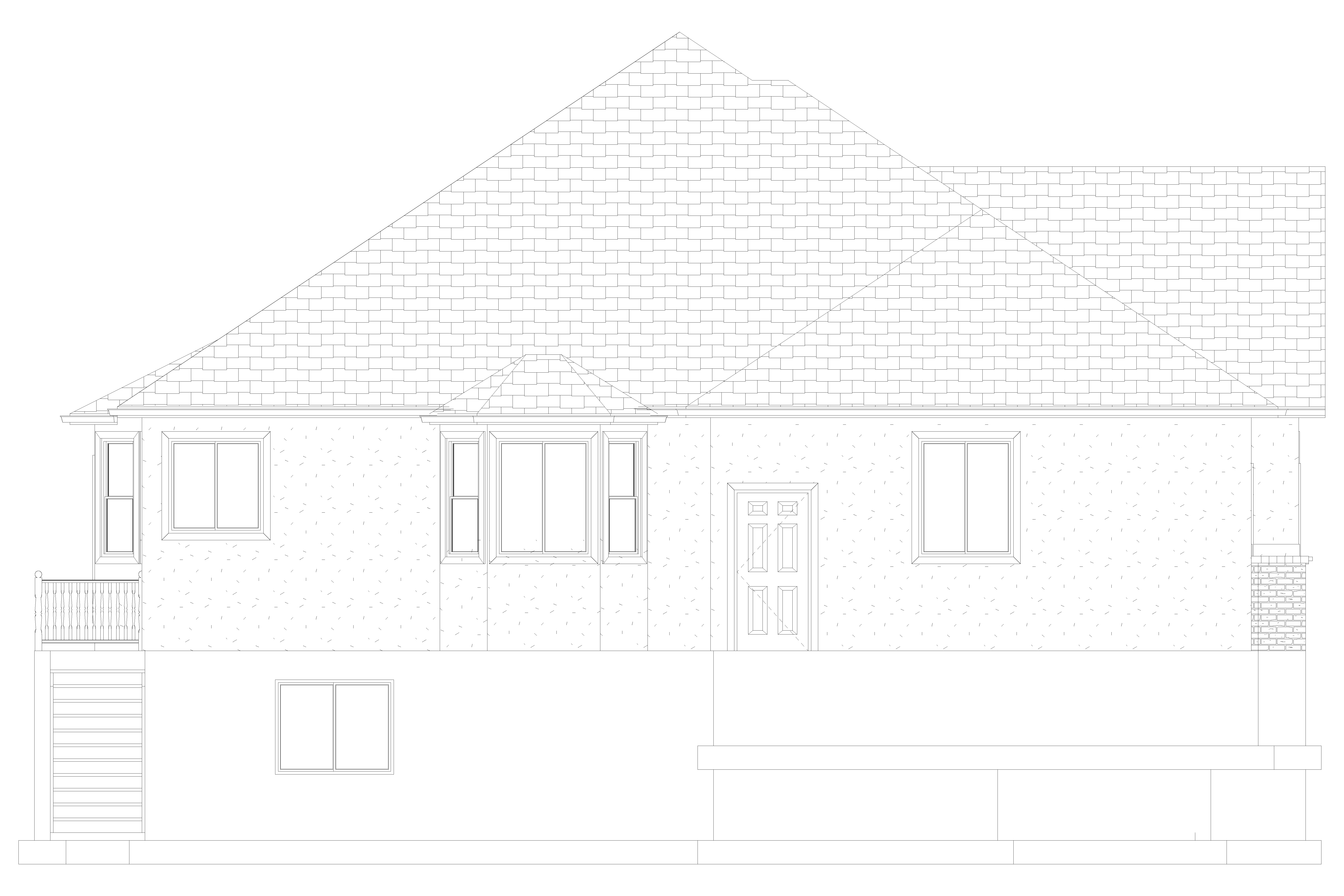 Home Plan Left Elevation of this 6-Bedroom,2481 Sq Ft Plan -187-1143