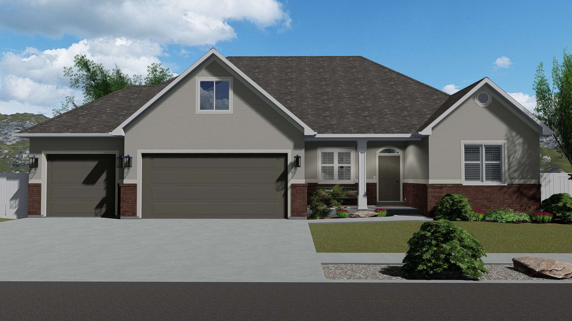Front View of this 6-Bedroom, 2481 Sq Ft Plan - 187-1143