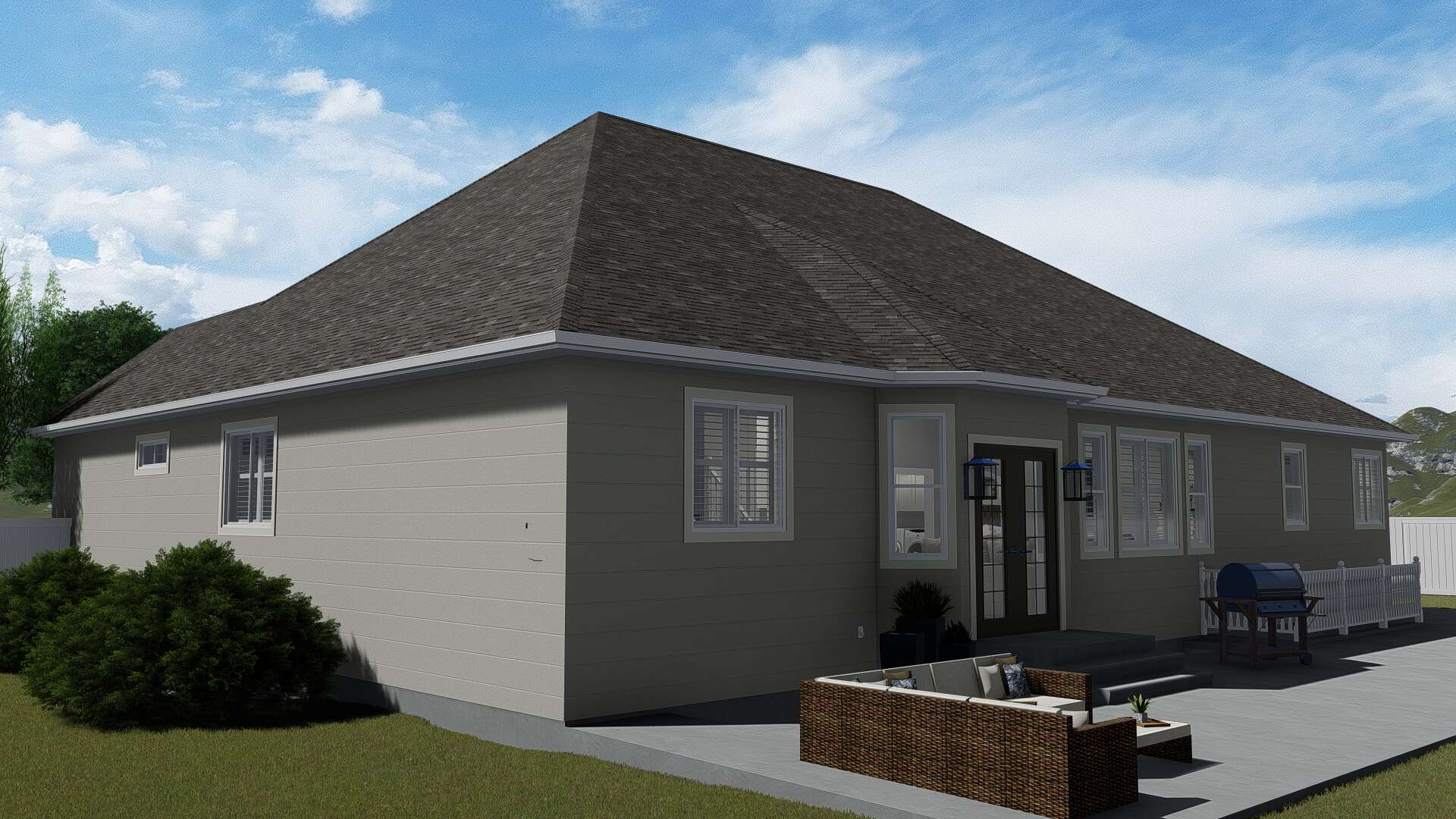 Left Side View of this 6-Bedroom, 2481 Sq Ft Plan - 187-1143