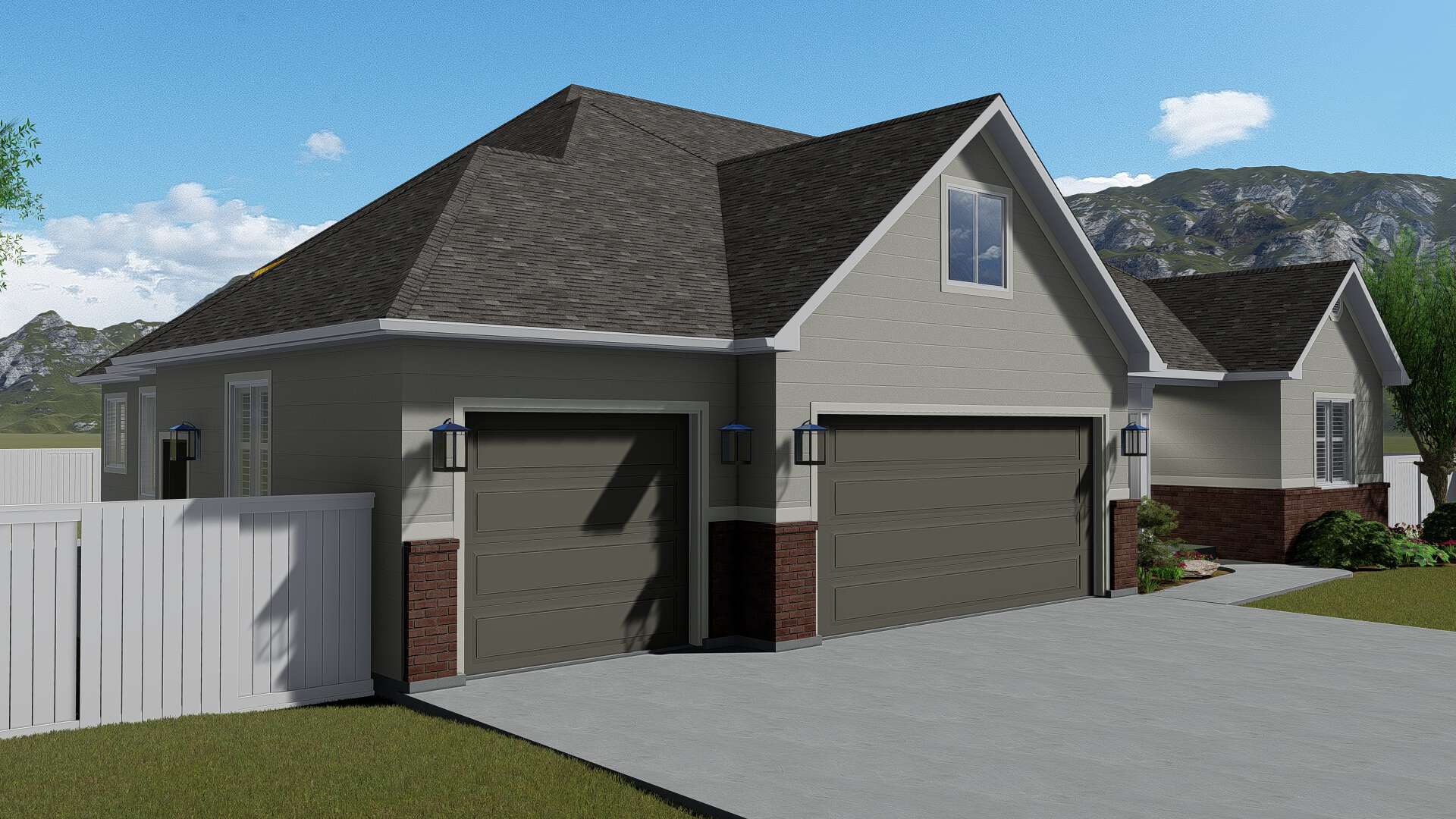 Front View of this 6-Bedroom, 2481 Sq Ft Plan - 187-1143