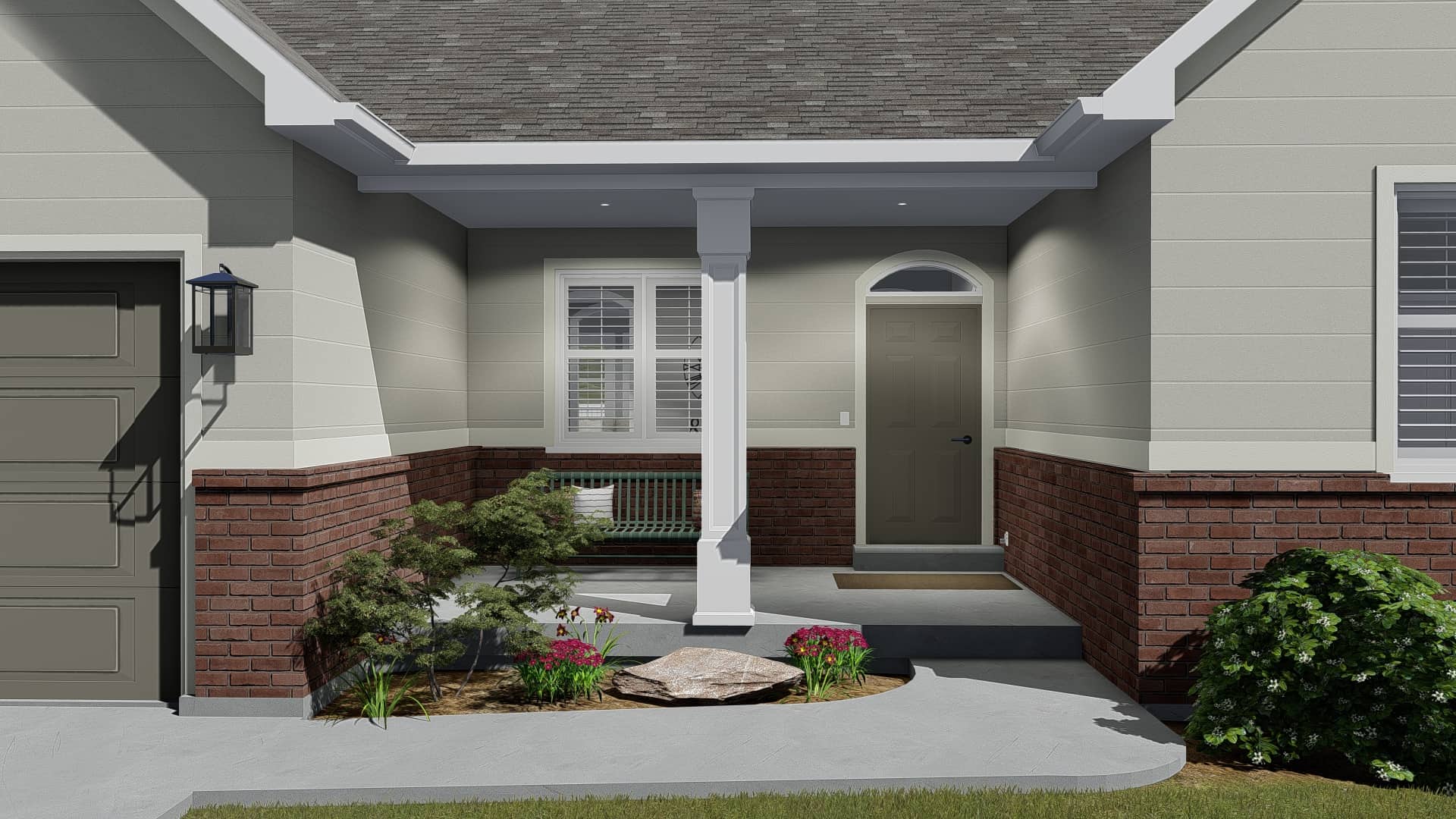 Front View of this 6-Bedroom, 2481 Sq Ft Plan - 187-1143