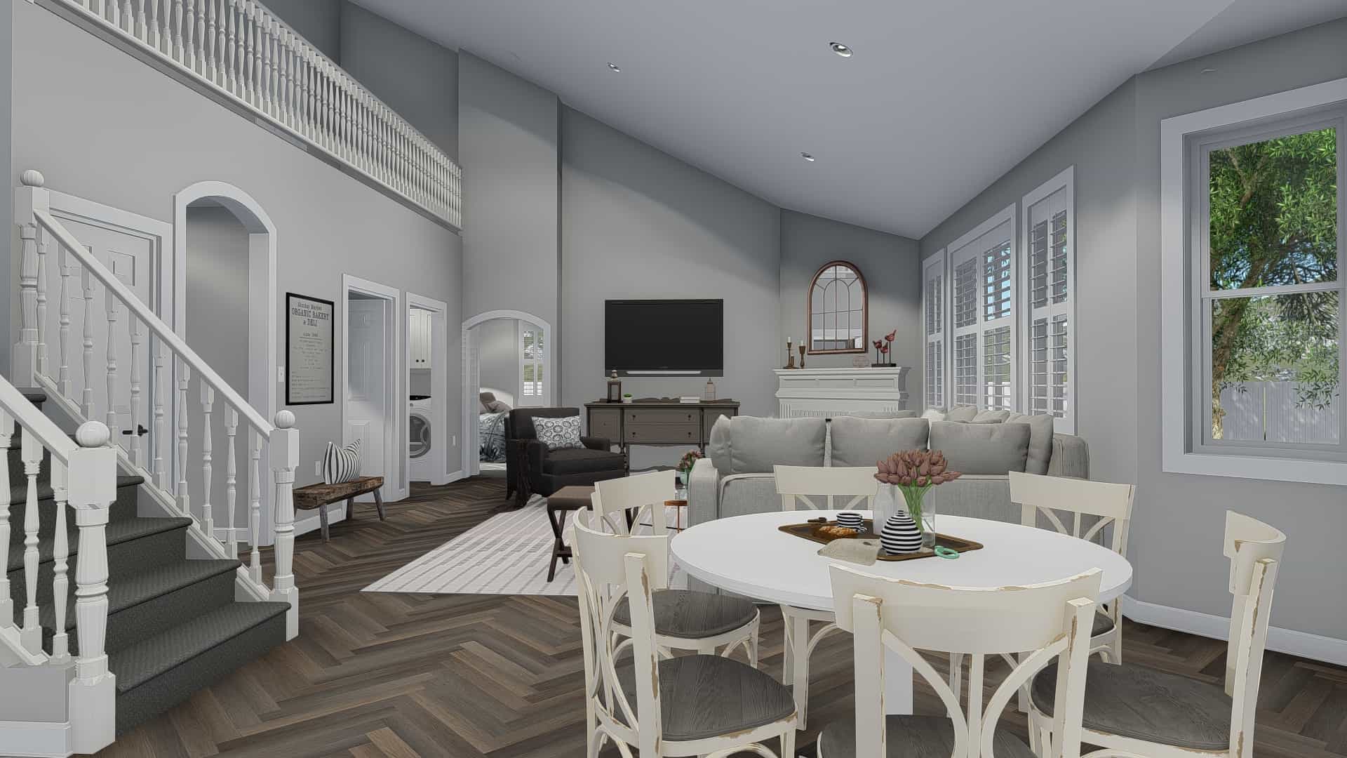 Kitchen: Breakfast Nook of this 6-Bedroom, 2481 Sq Ft Plan - 187-1143