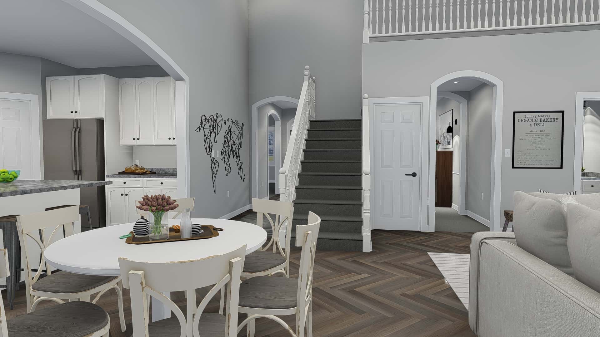 Kitchen: Breakfast Nook of this 6-Bedroom, 2481 Sq Ft Plan - 187-1143