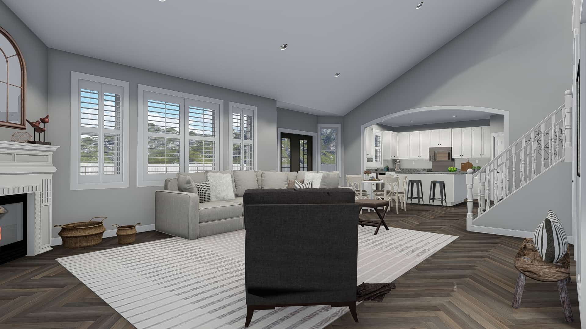 Family Room of this 6-Bedroom, 2481 Sq Ft Plan - 187-1143