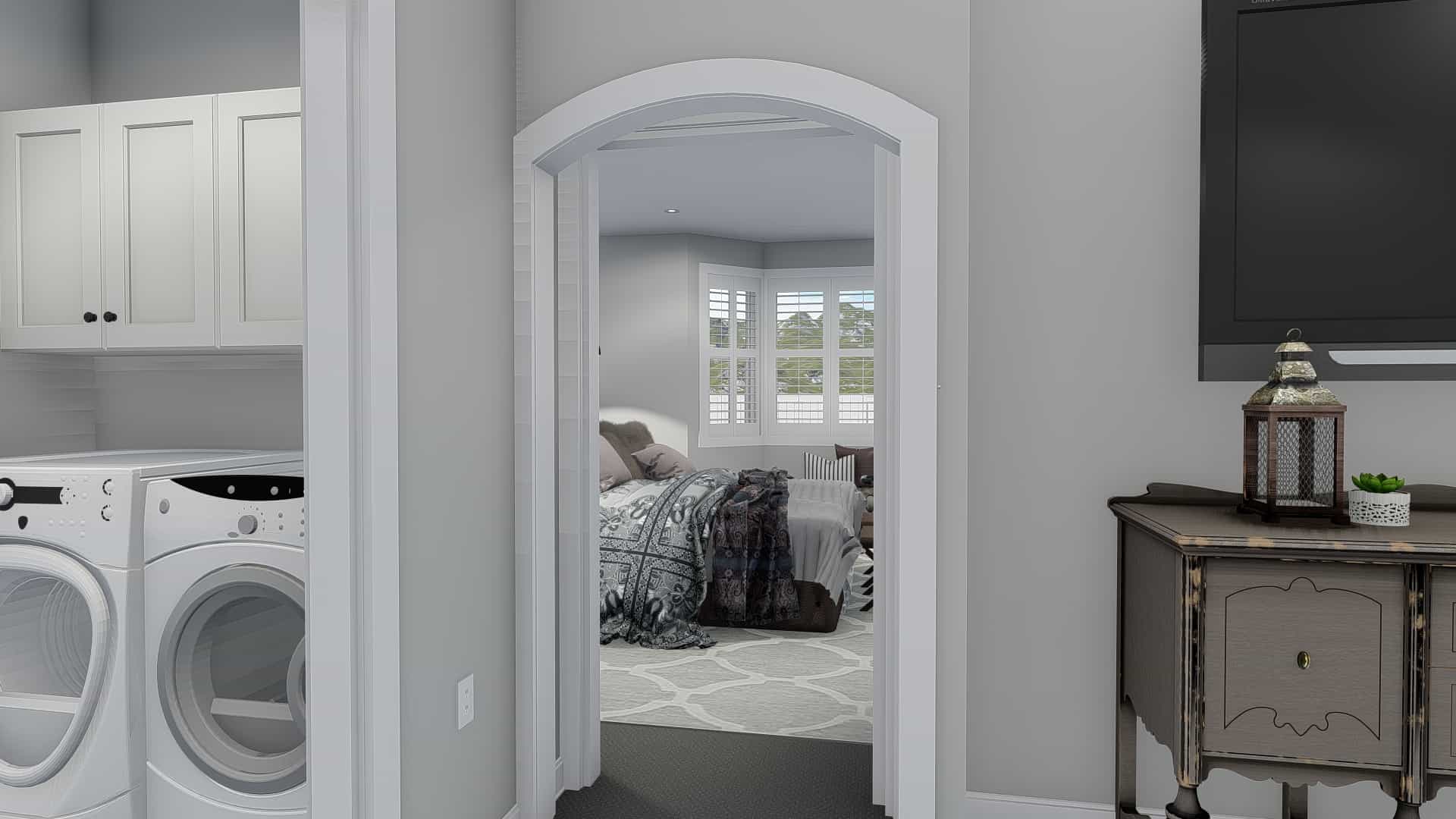 Bedroom of this 6-Bedroom, 2481 Sq Ft Plan - 187-1143