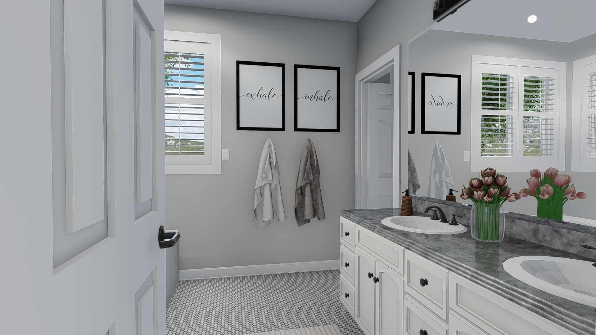 Master Bathroom of this 6-Bedroom, 2481 Sq Ft Plan - 187-1143