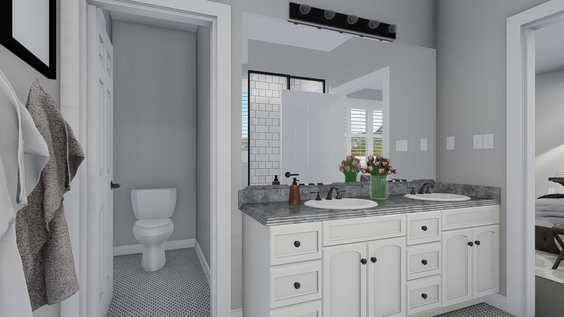 Master Bathroom of this 6-Bedroom, 2481 Sq Ft Plan - 187-1143