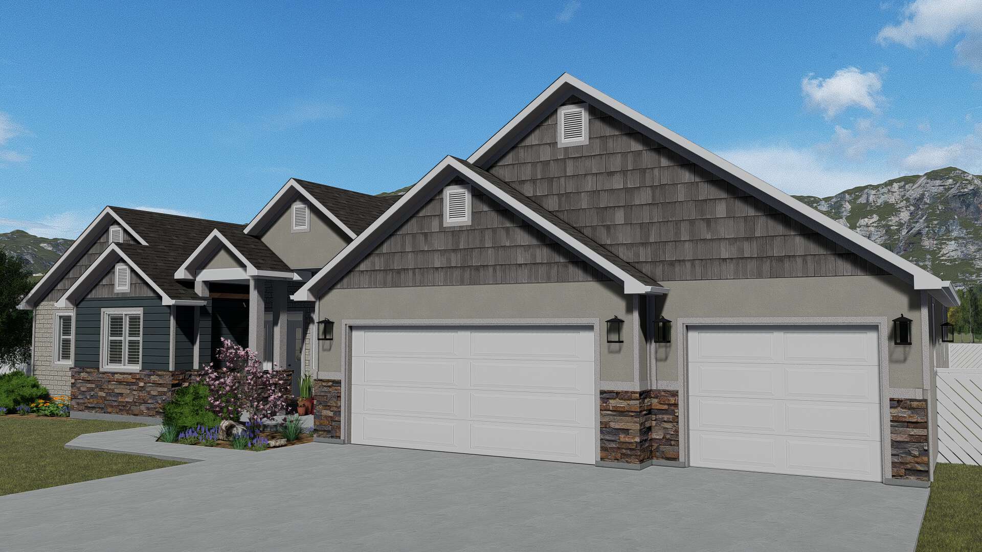 Front View of this 5-Bedroom, 2254 Sq Ft Plan - 187-1144
