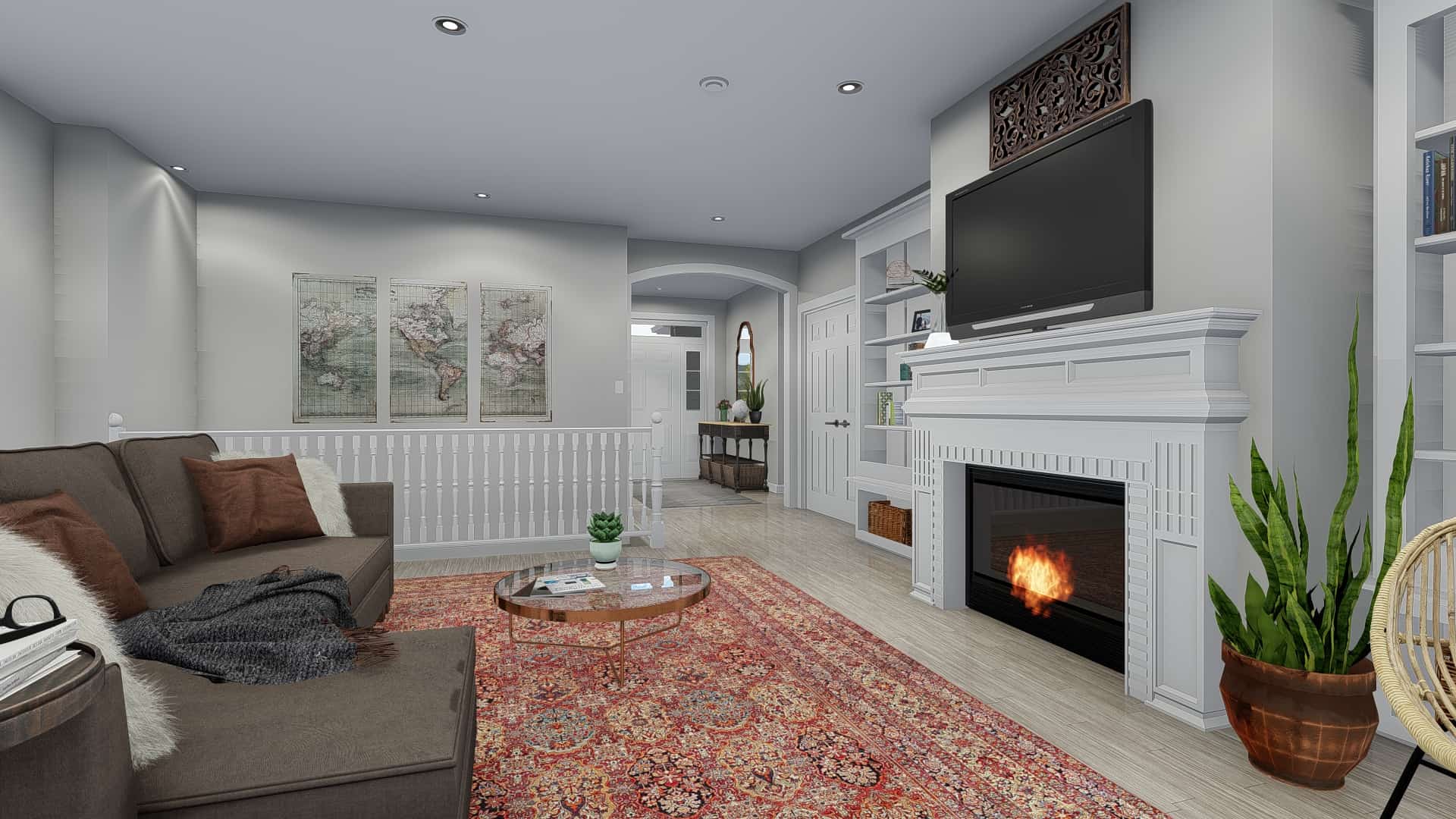 Family Room of this 5-Bedroom, 2254 Sq Ft Plan - 187-1144