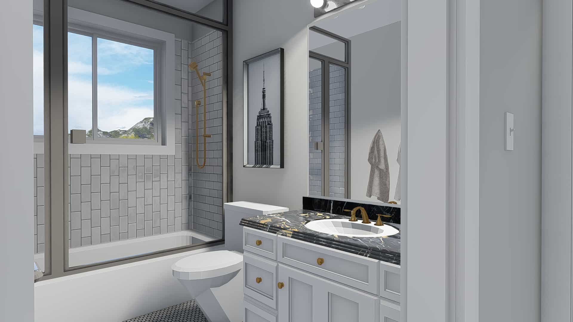 Bathroom of this 5-Bedroom, 2254 Sq Ft Plan - 187-1144