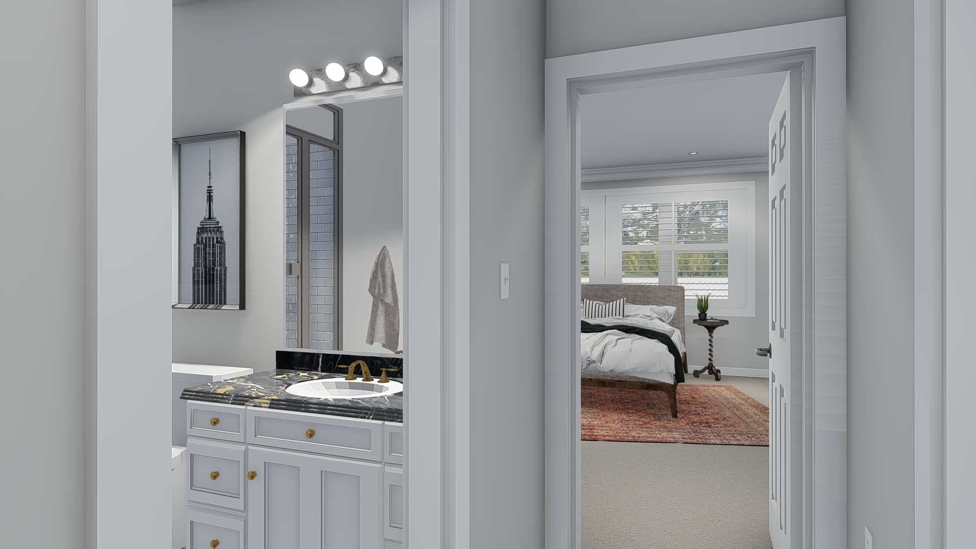 Bathroom of this 5-Bedroom, 2254 Sq Ft Plan - 187-1144