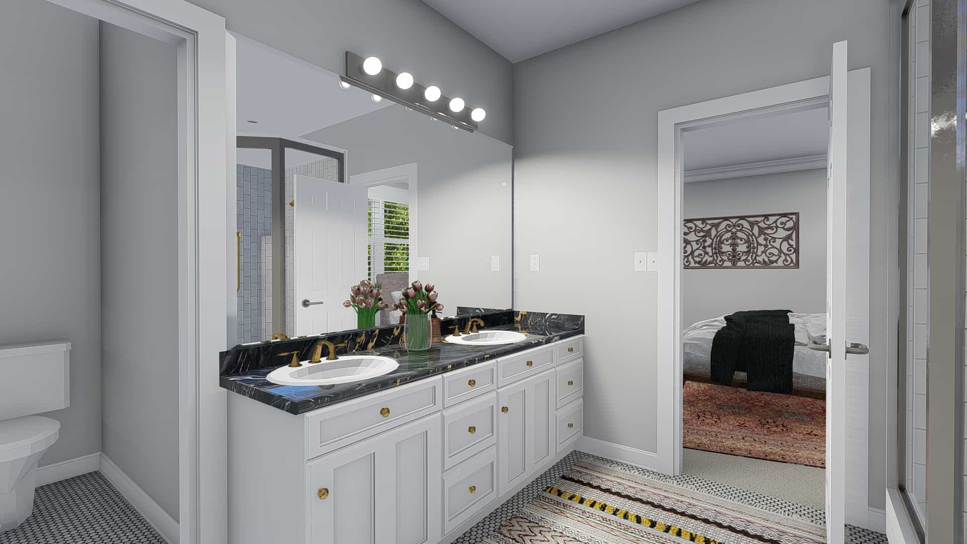 Master Bathroom of this 5-Bedroom, 2254 Sq Ft Plan - 187-1144