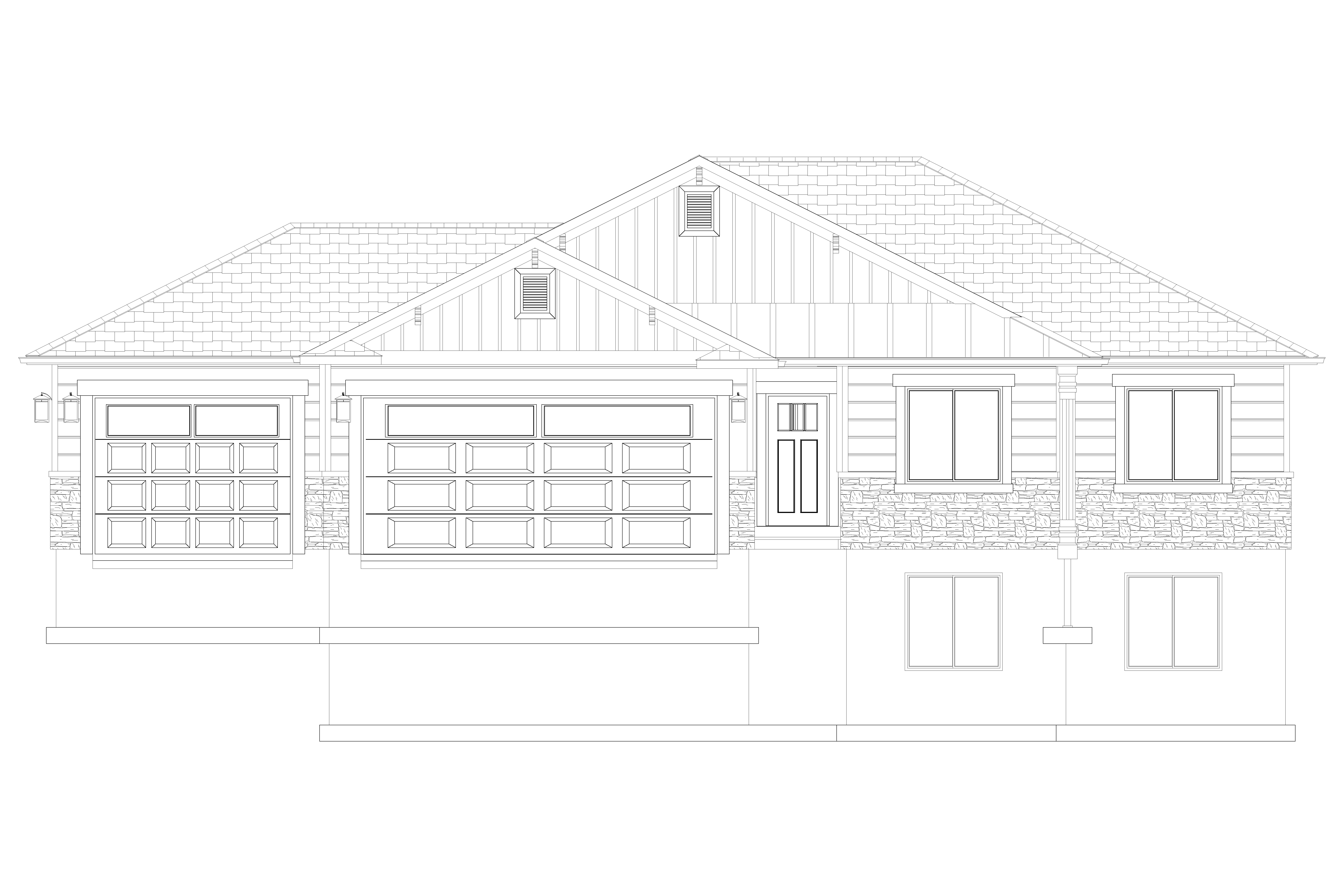Home Plan Front Elevation of this 5-Bedroom,1493 Sq Ft Plan -187-1145
