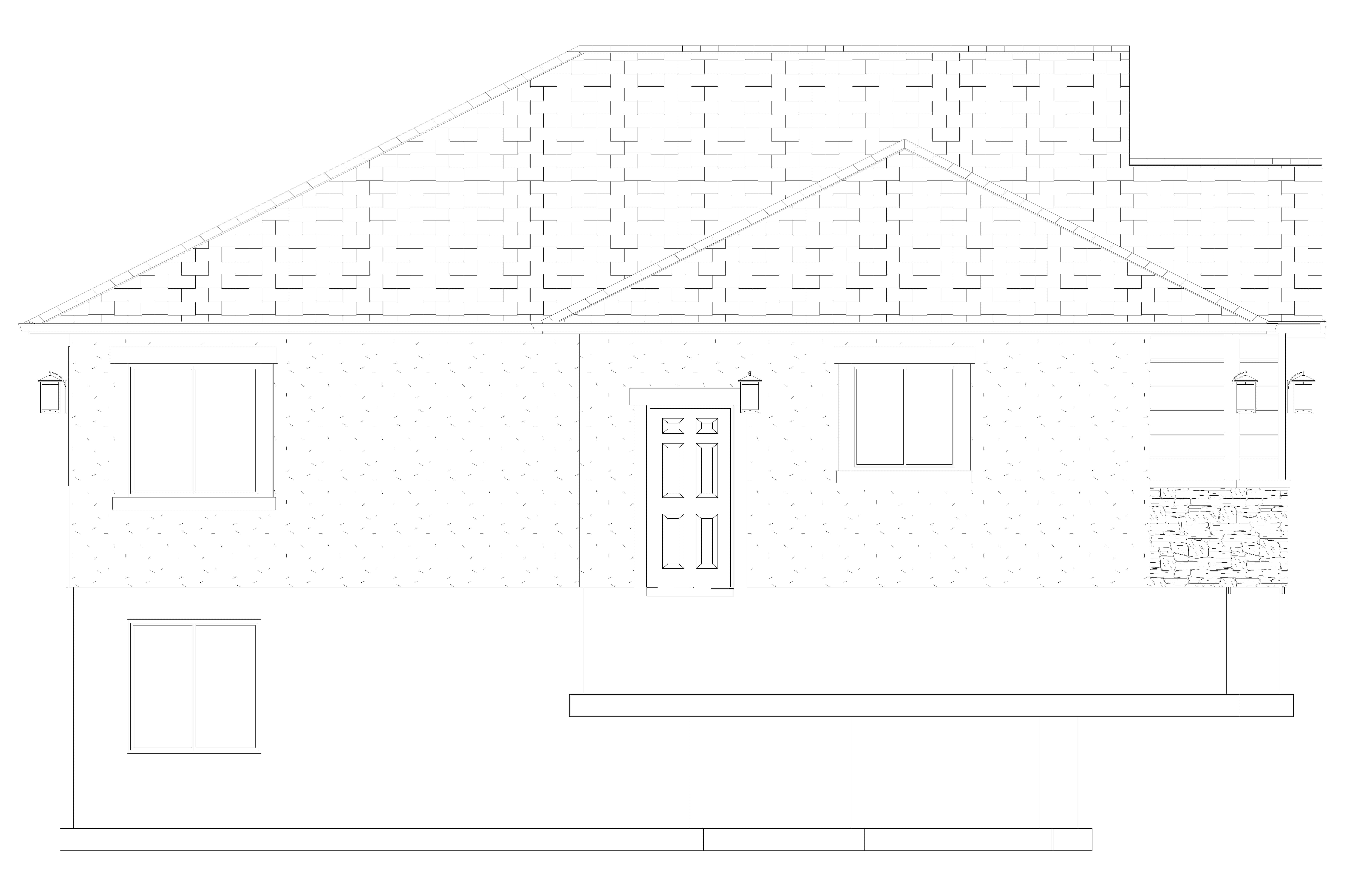 Home Plan Left Elevation of this 5-Bedroom,1493 Sq Ft Plan -187-1145