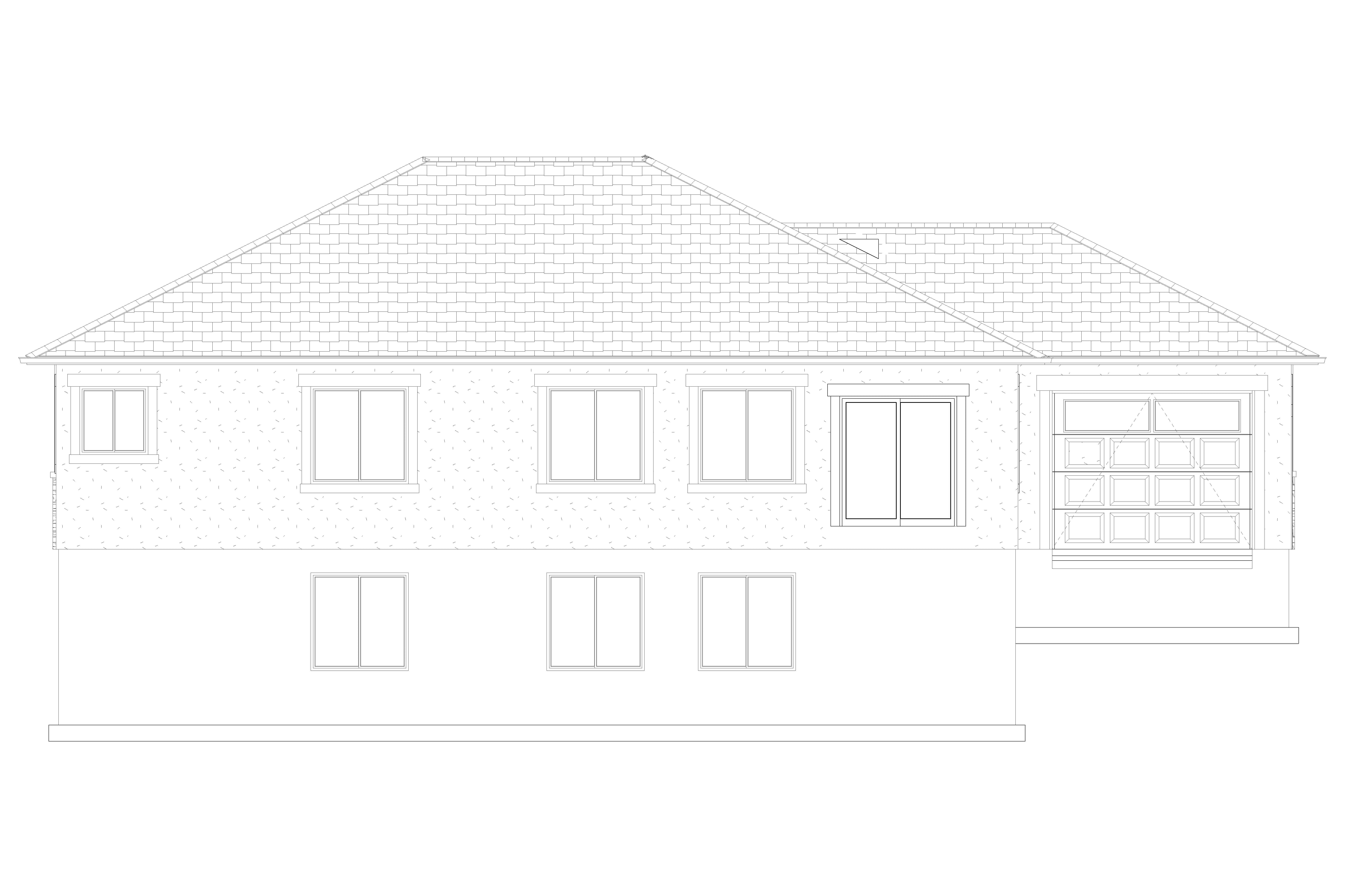 Home Plan Rear Elevation of this 5-Bedroom,1493 Sq Ft Plan -187-1145