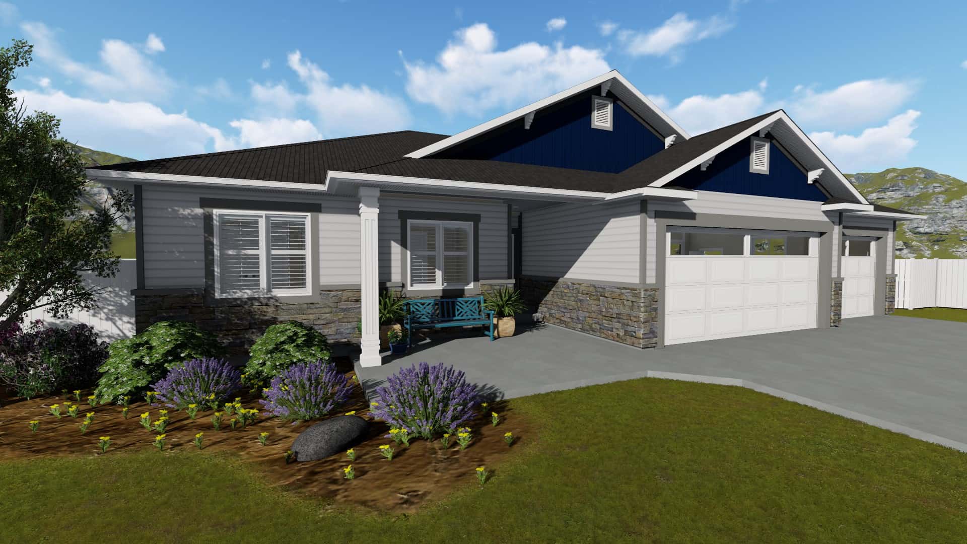Front View of this 5-Bedroom, 1493 Sq Ft Plan - 187-1145