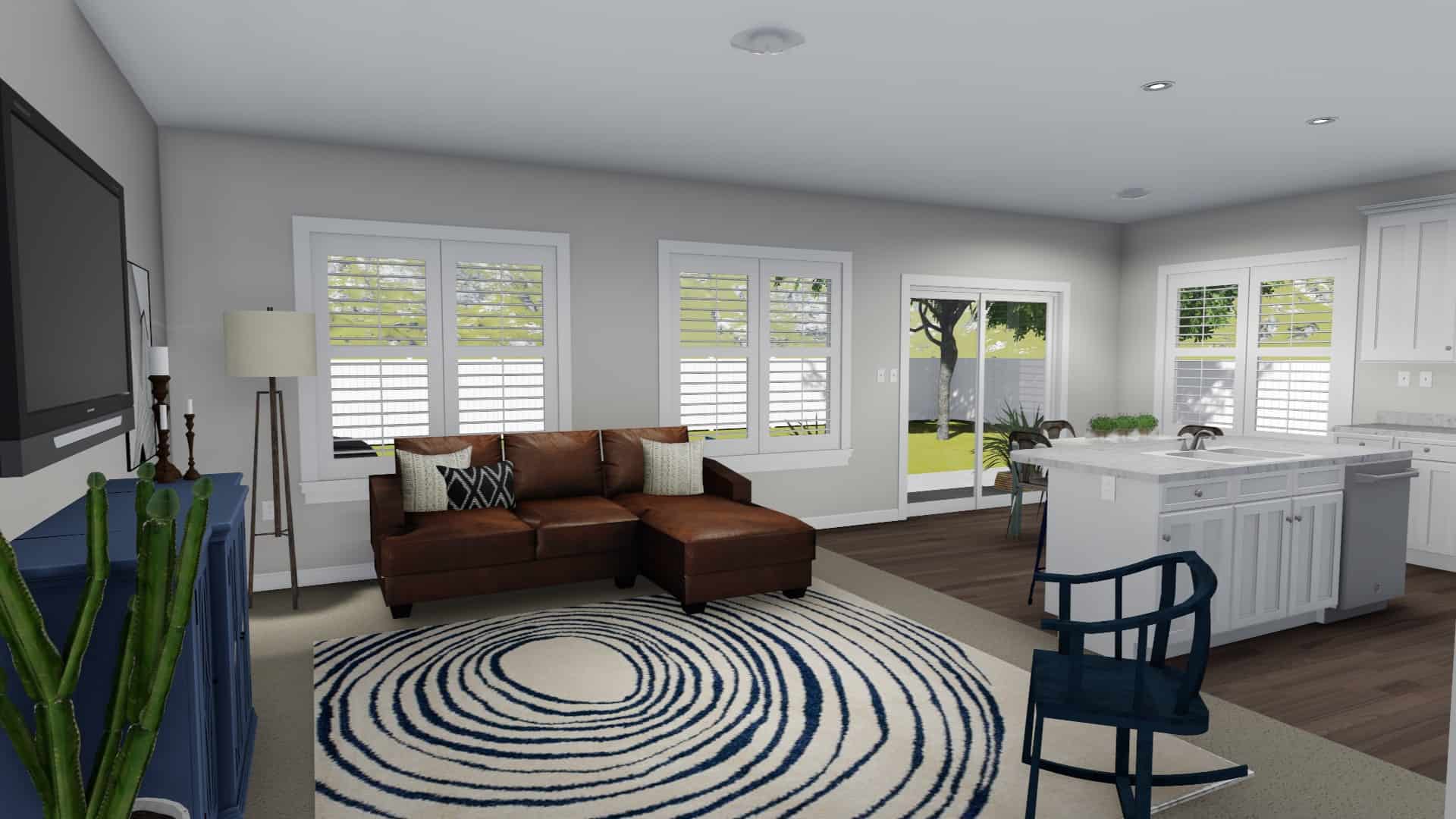 Family Room of this 5-Bedroom, 1493 Sq Ft Plan - 187-1145