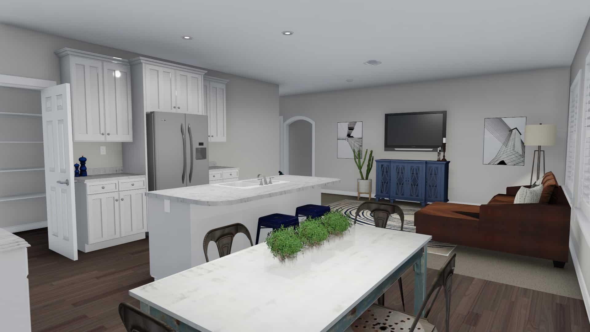 Kitchen: Breakfast Nook of this 5-Bedroom, 1493 Sq Ft Plan - 187-1145