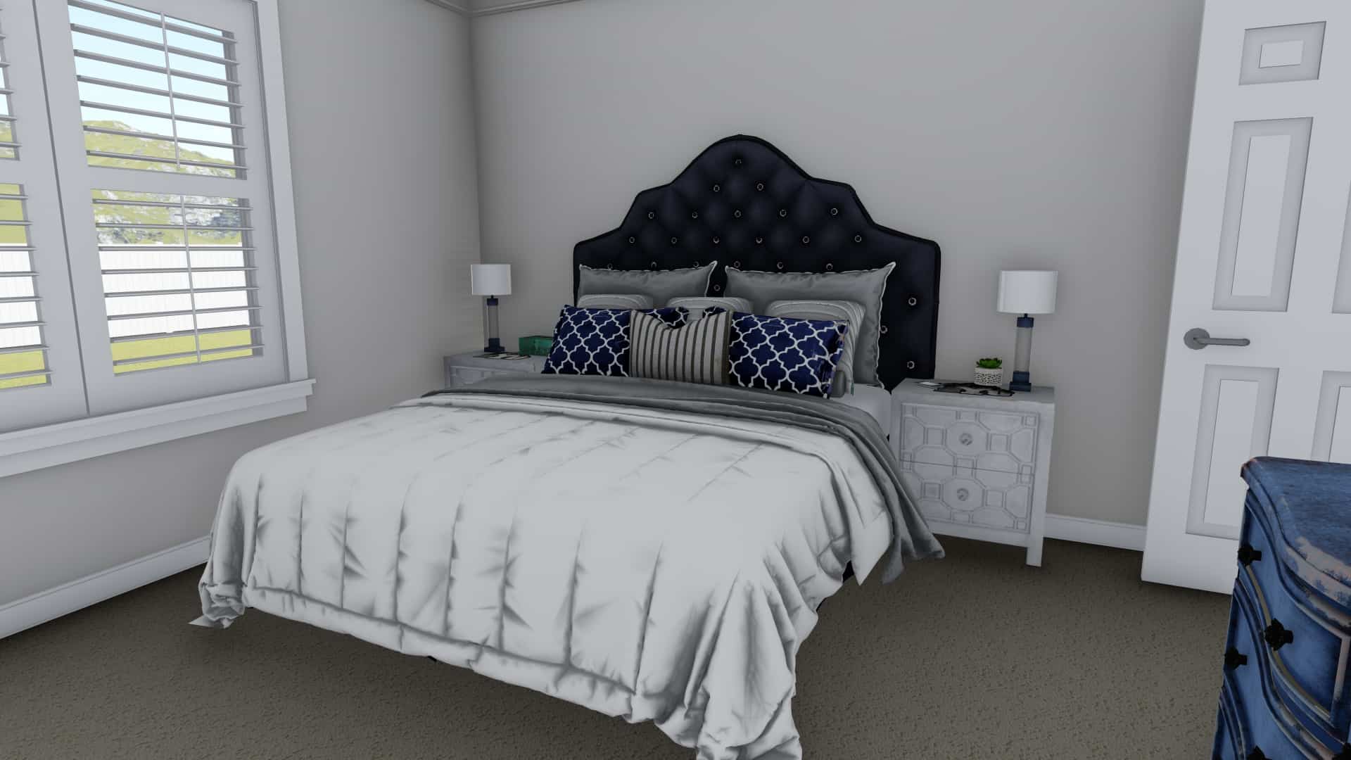 Bedroom of this 5-Bedroom, 1493 Sq Ft Plan - 187-1145