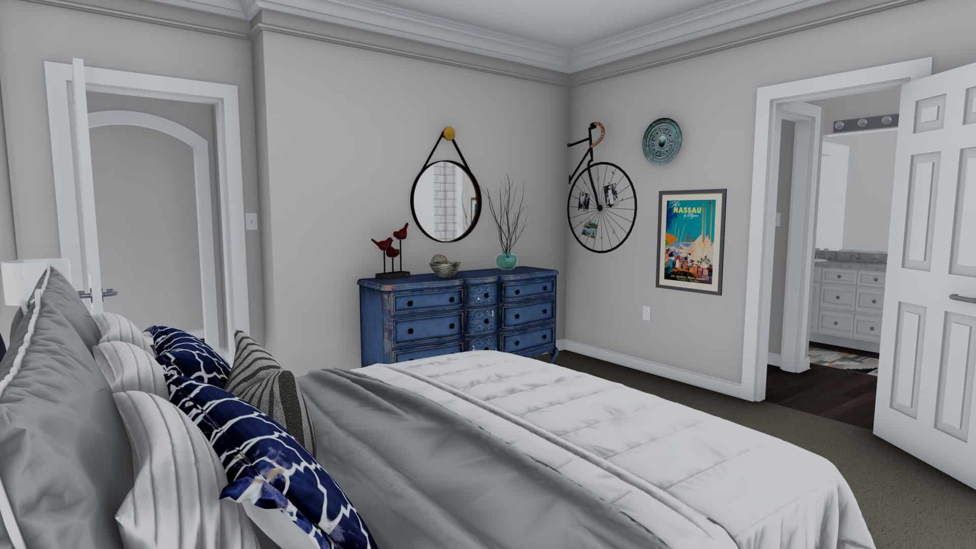 Bedroom of this 5-Bedroom, 1493 Sq Ft Plan - 187-1145