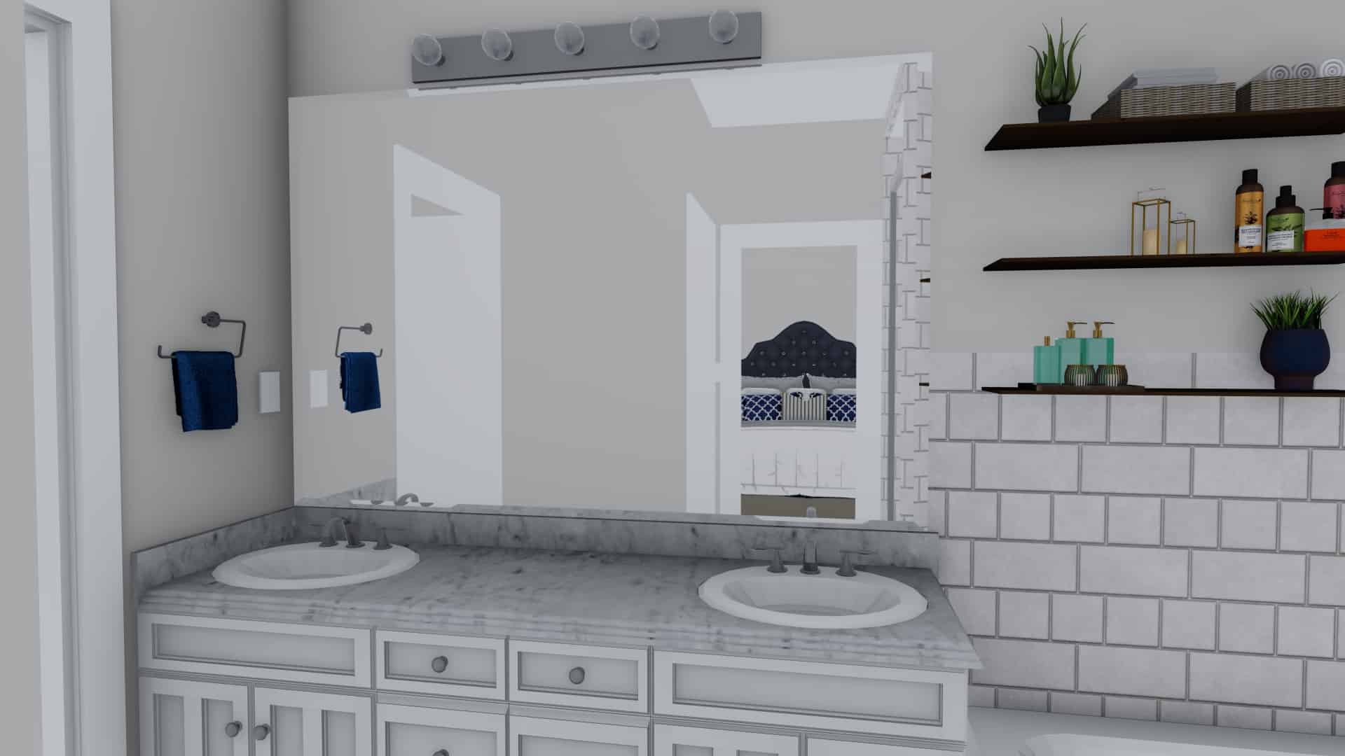 Bathroom of this 5-Bedroom, 1493 Sq Ft Plan - 187-1145