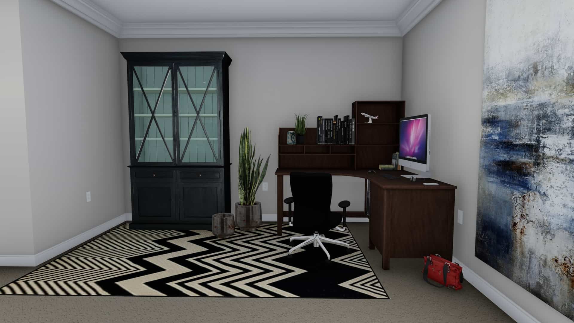 Home Office of this 5-Bedroom, 1493 Sq Ft Plan - 187-1145