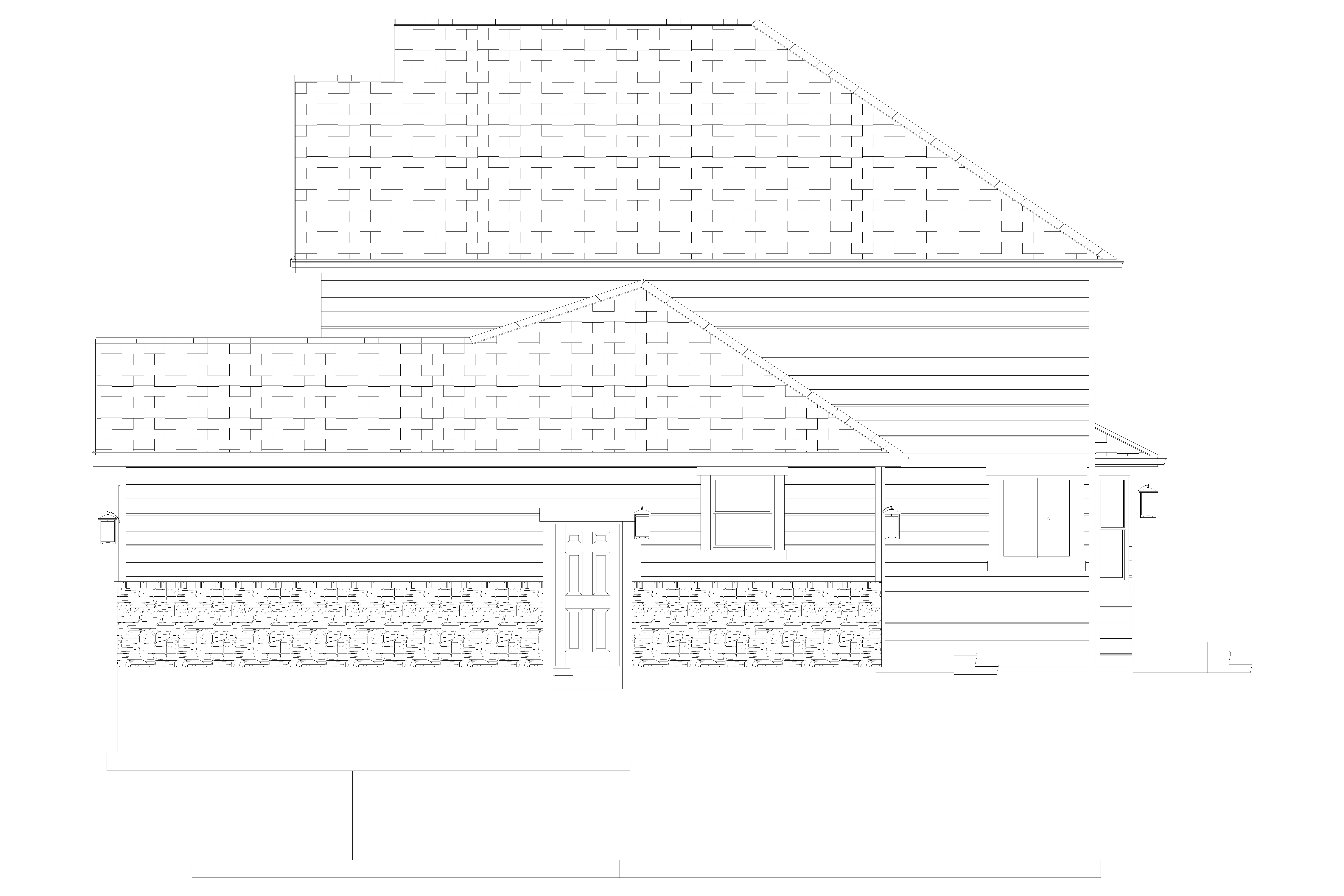 Home Plan Right Elevation of this 5-Bedroom,2438 Sq Ft Plan -187-1146