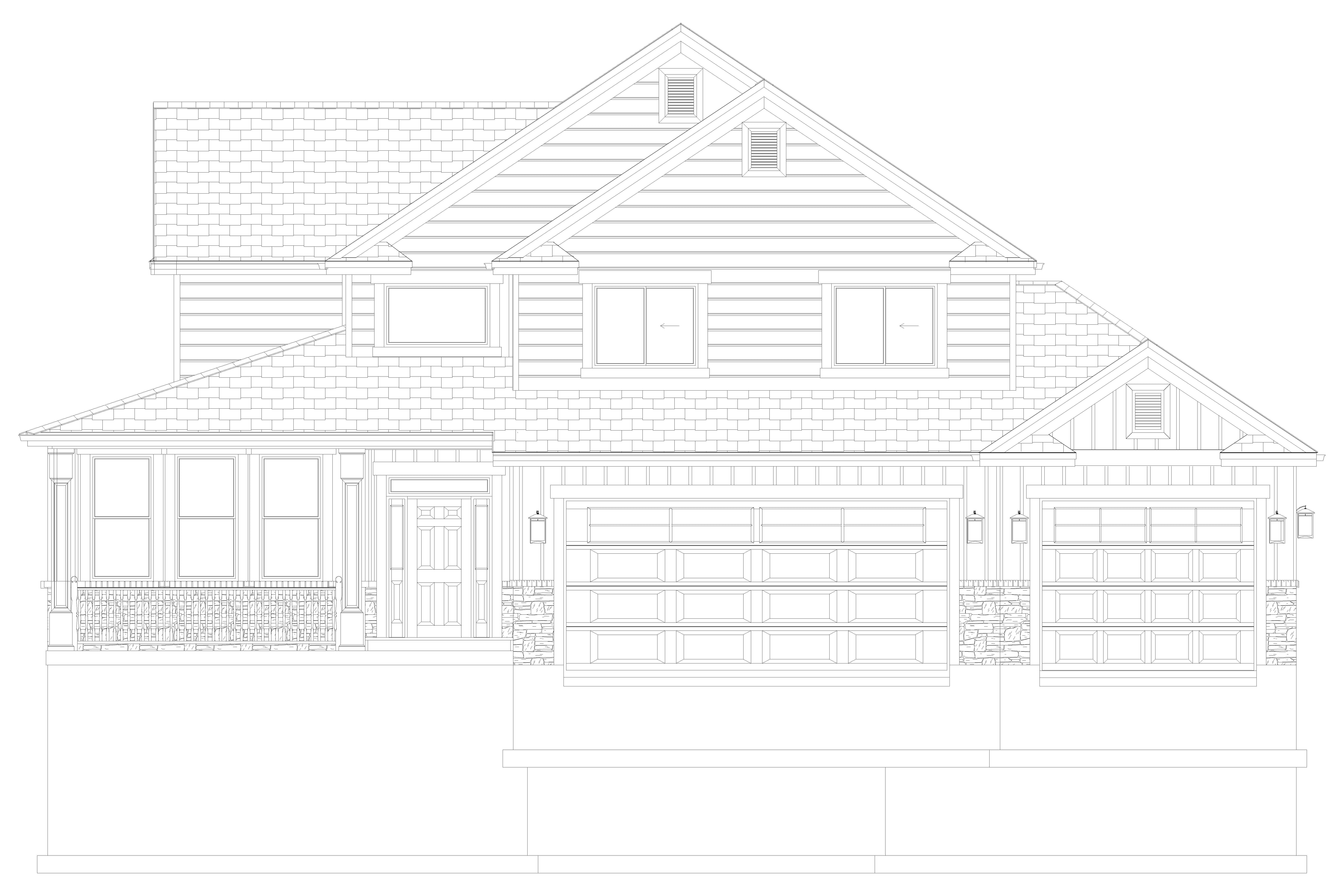 Home Plan Front Elevation of this 5-Bedroom,2438 Sq Ft Plan -187-1146