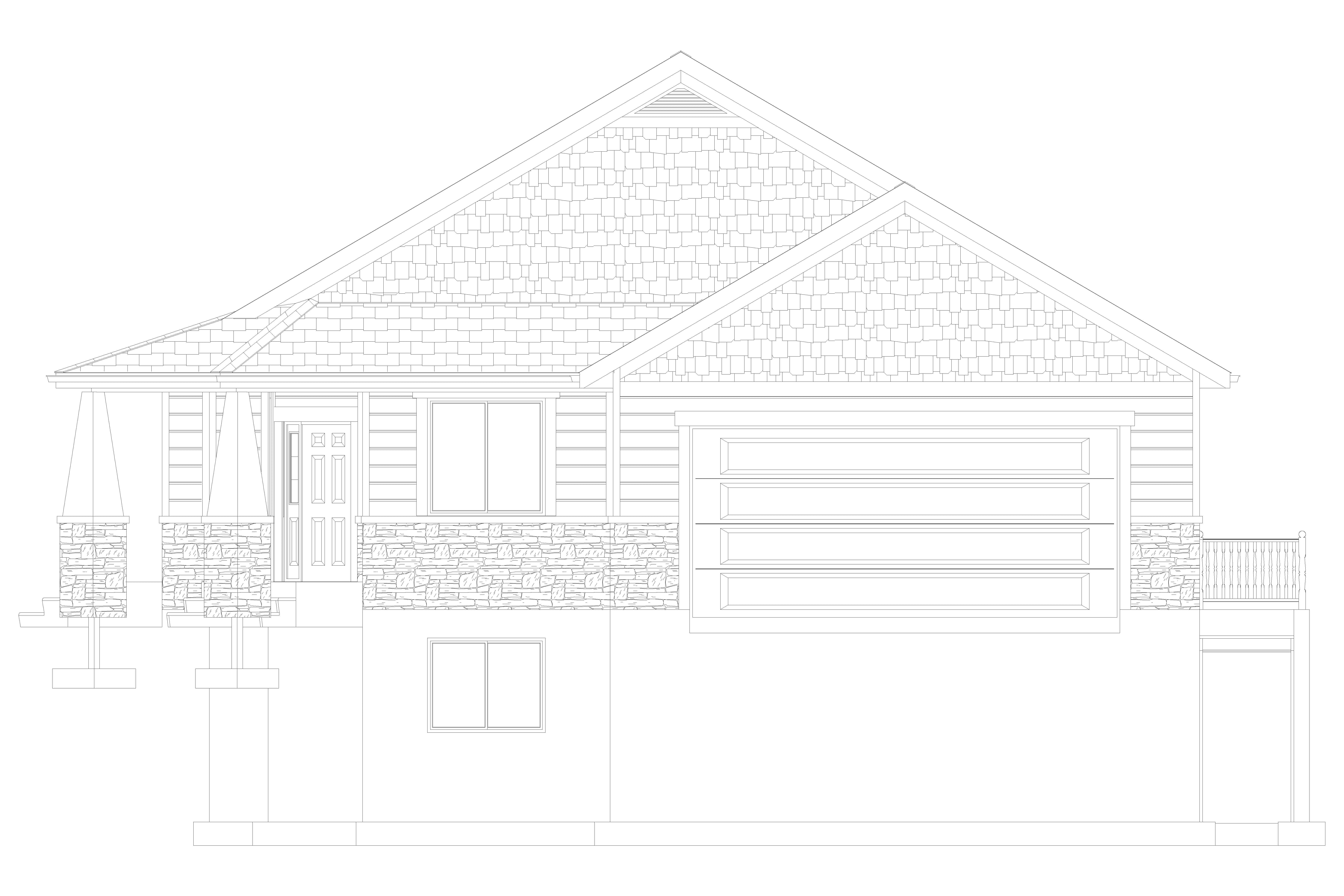 Home Plan Front Elevation of this 6-Bedroom,1801 Sq Ft Plan -187-1147