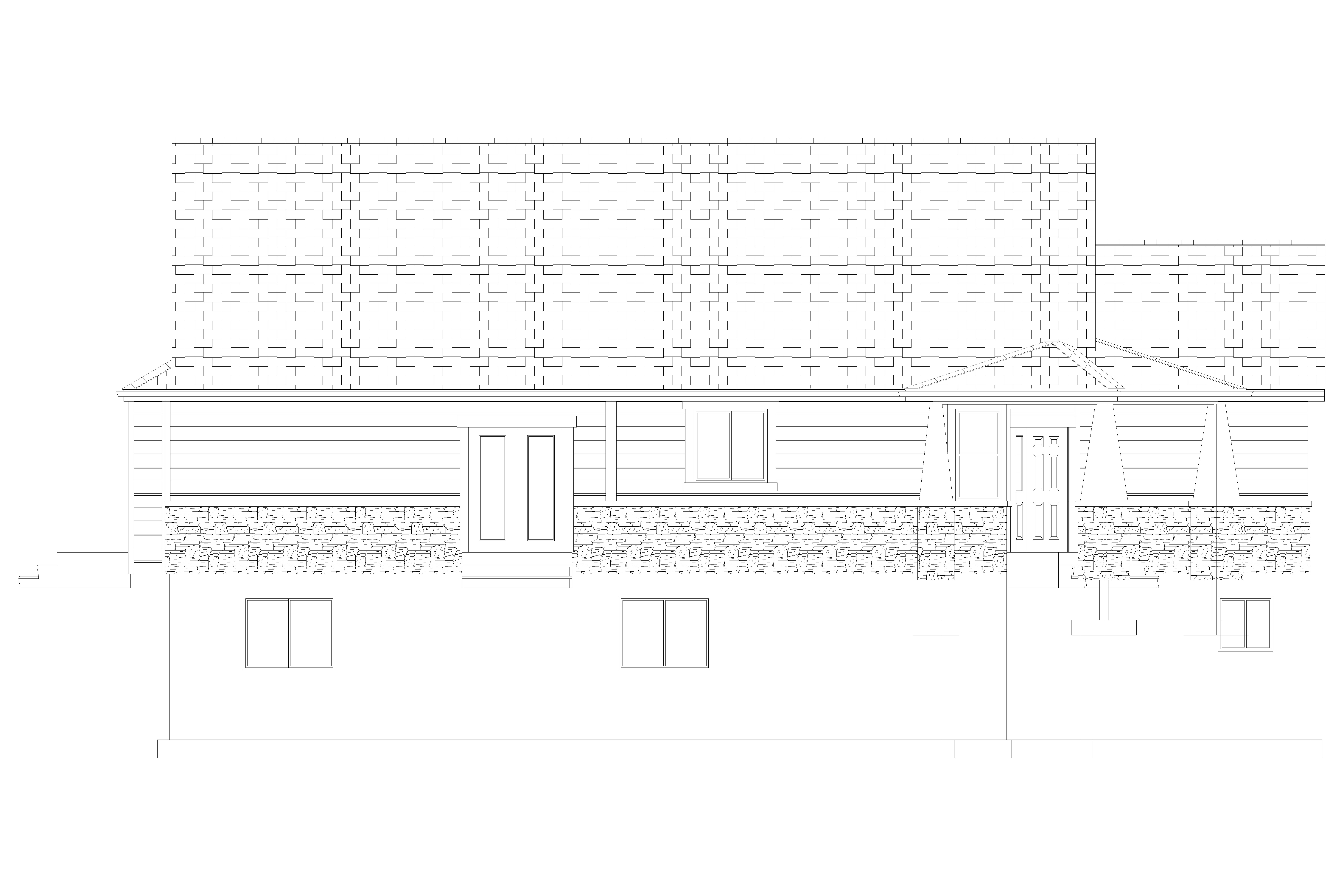 Home Plan Left Elevation of this 6-Bedroom,1801 Sq Ft Plan -187-1147