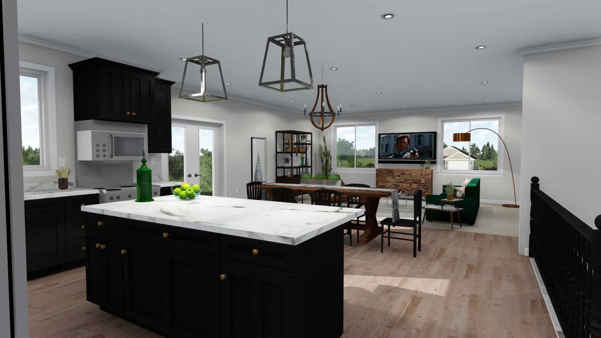 Kitchen of this 6-Bedroom, 1801 Sq Ft Plan - 187-1147