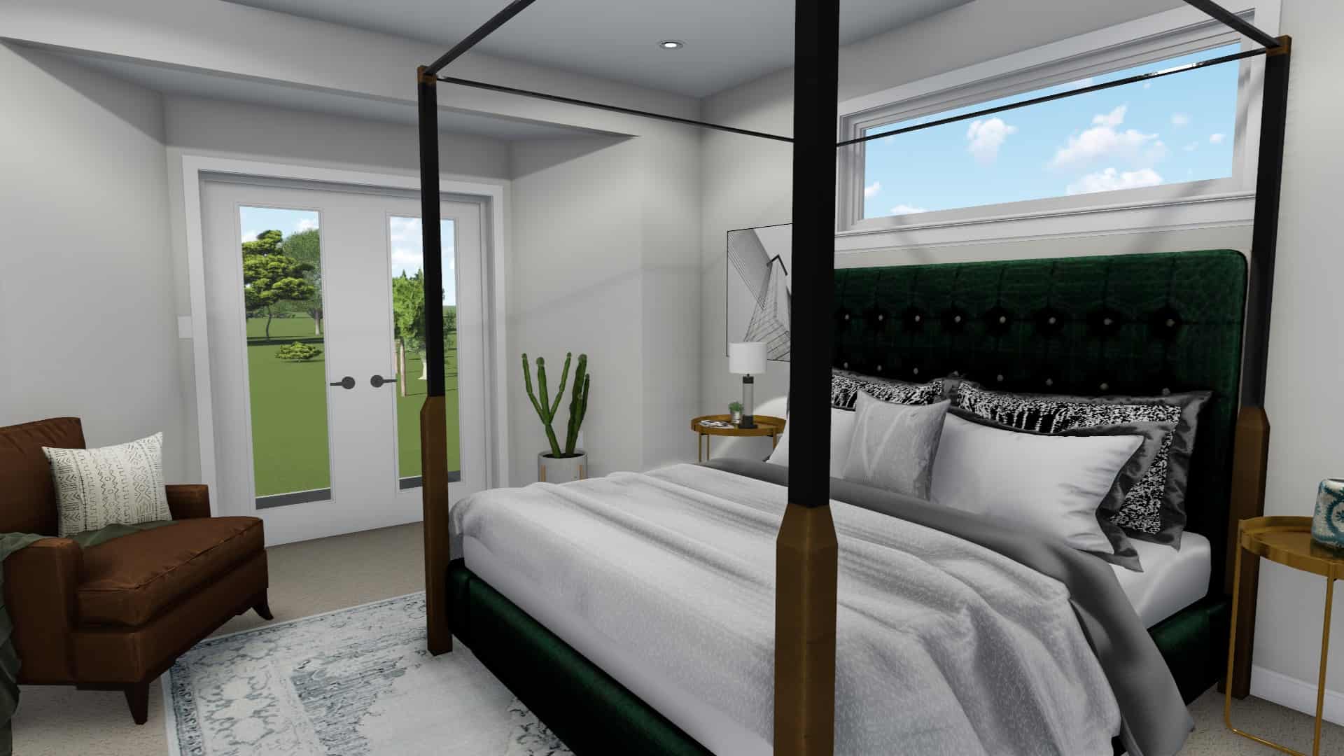 Master Bedroom of this 6-Bedroom, 1801 Sq Ft Plan - 187-1147