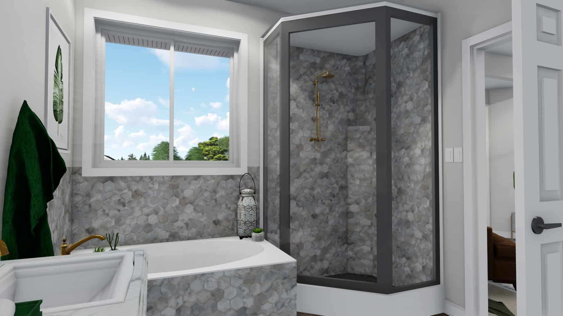 Master Bathroom of this 6-Bedroom, 1801 Sq Ft Plan - 187-1147