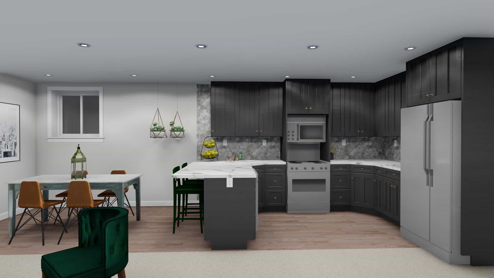 Kitchen of this 6-Bedroom, 1801 Sq Ft Plan - 187-1147