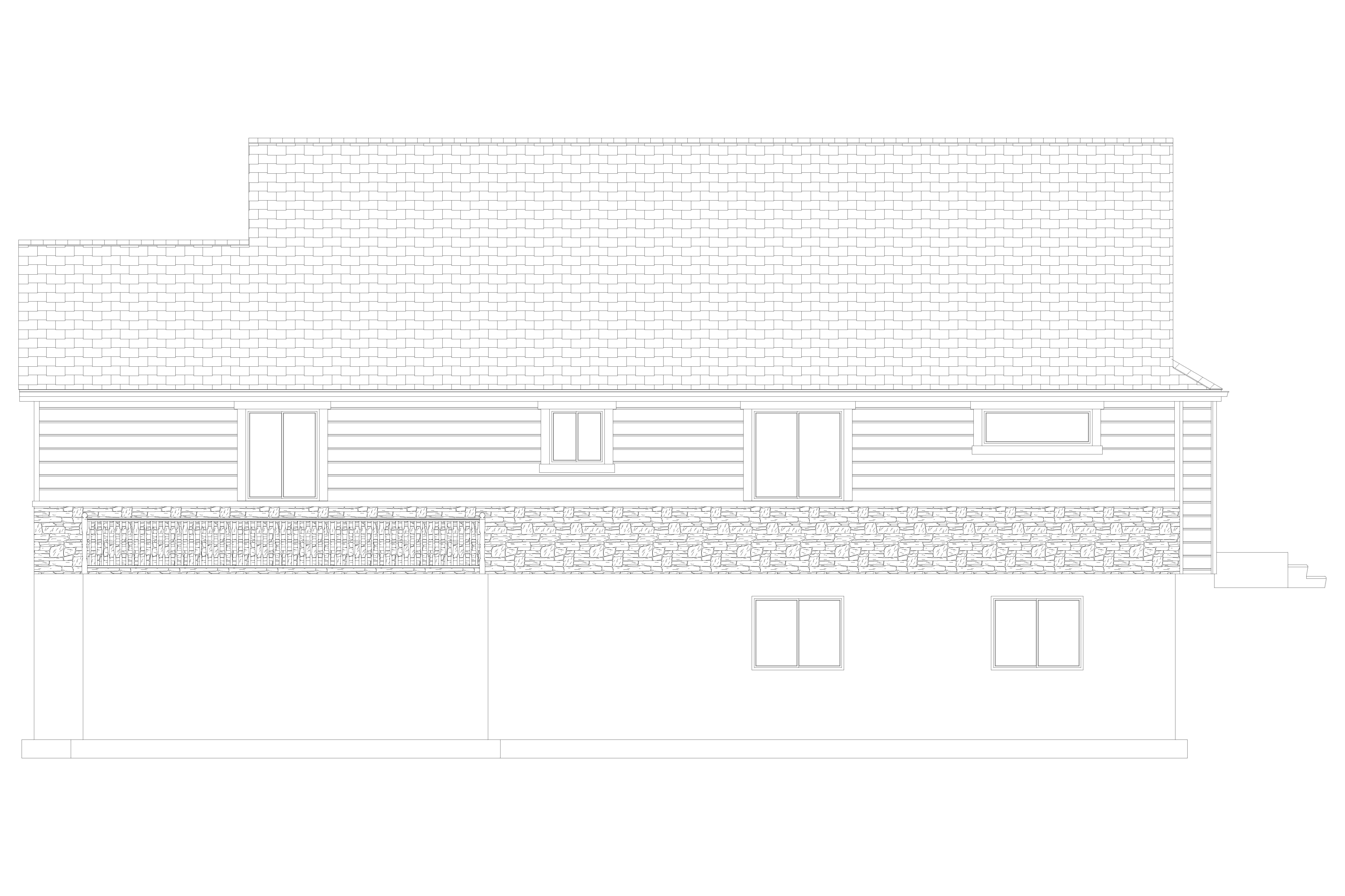 Home Plan Right Elevation of this 6-Bedroom,1801 Sq Ft Plan -187-1147